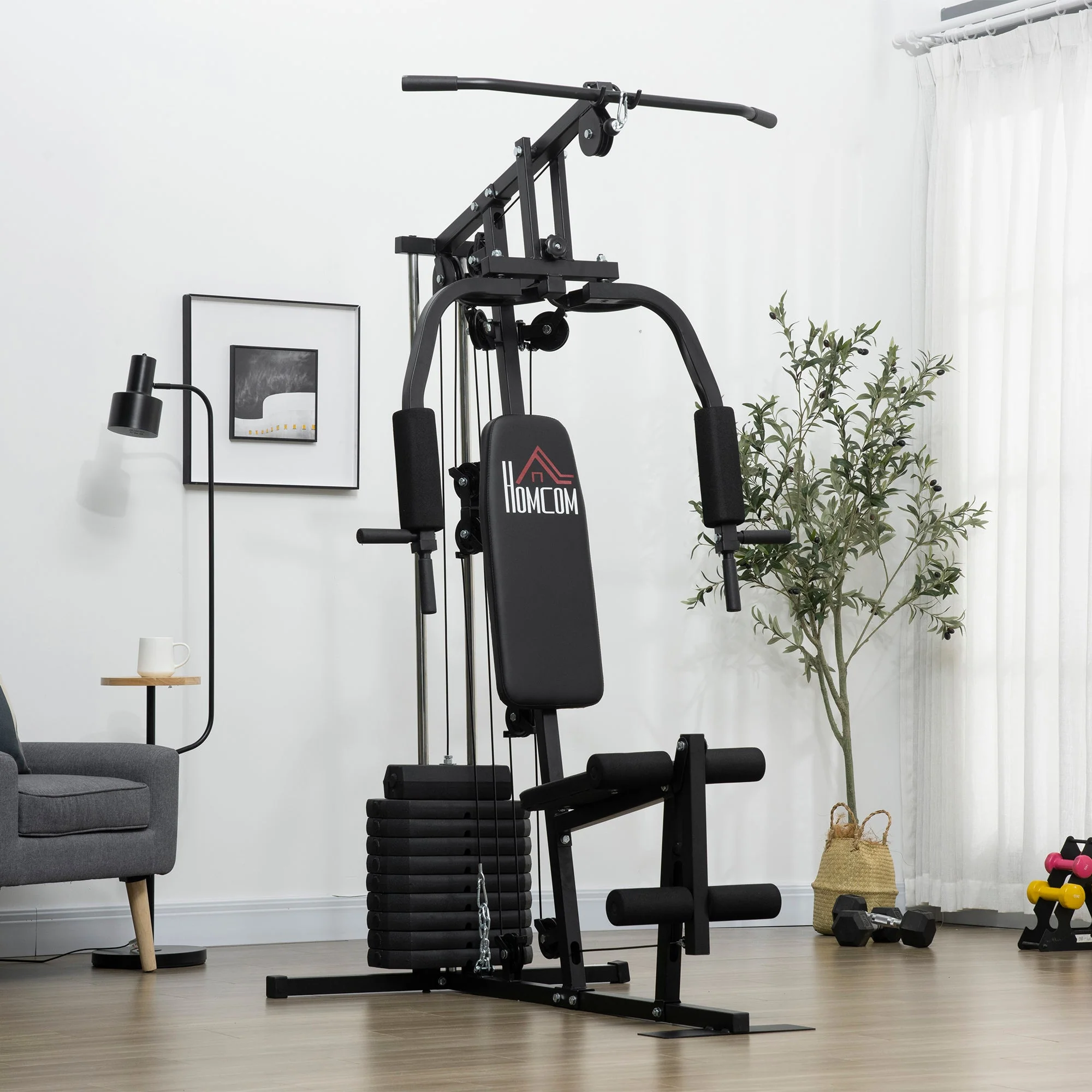 Homcom Multifunction Home Gym Machine - Image 2