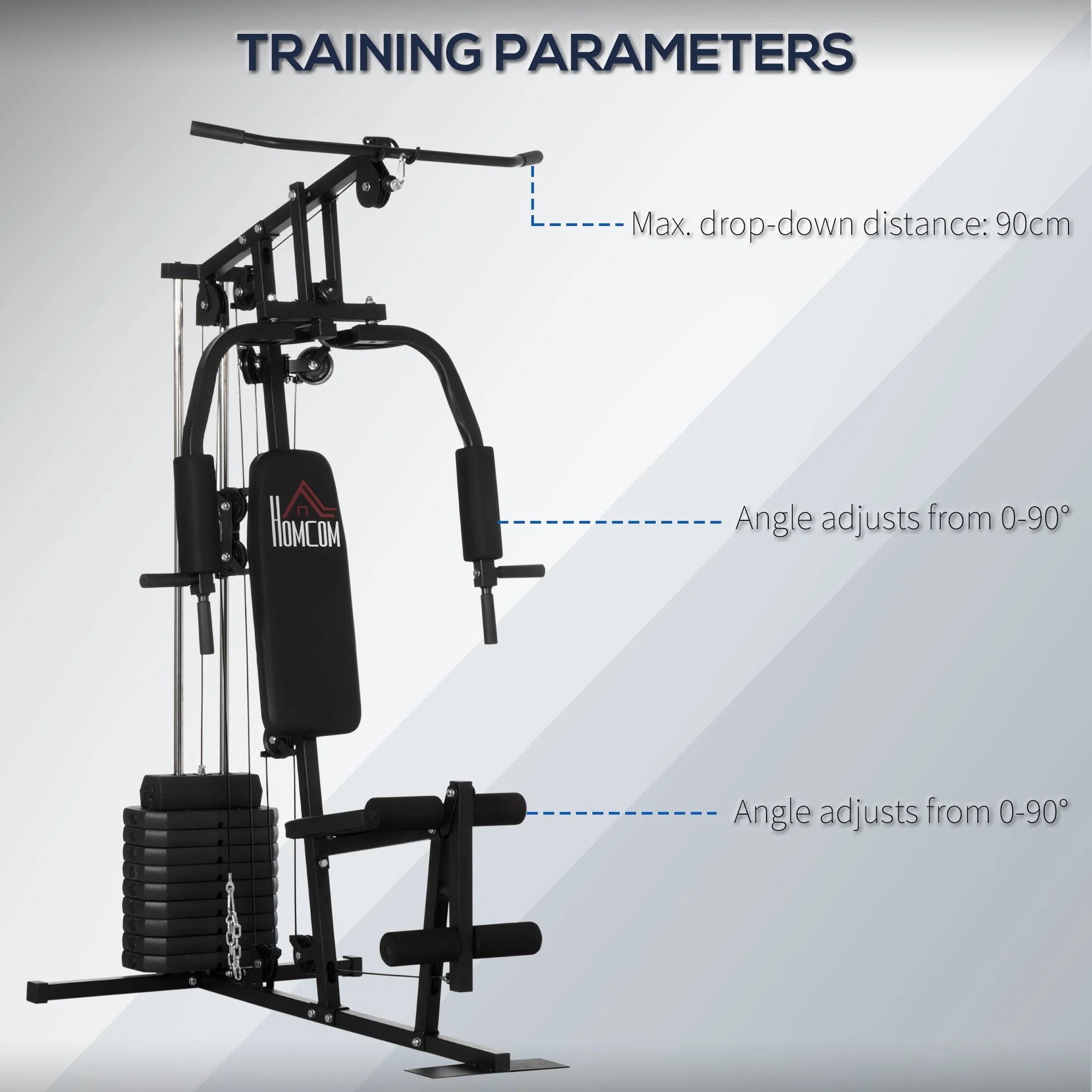Homcom Multifunction Home Gym Machine - Image 6