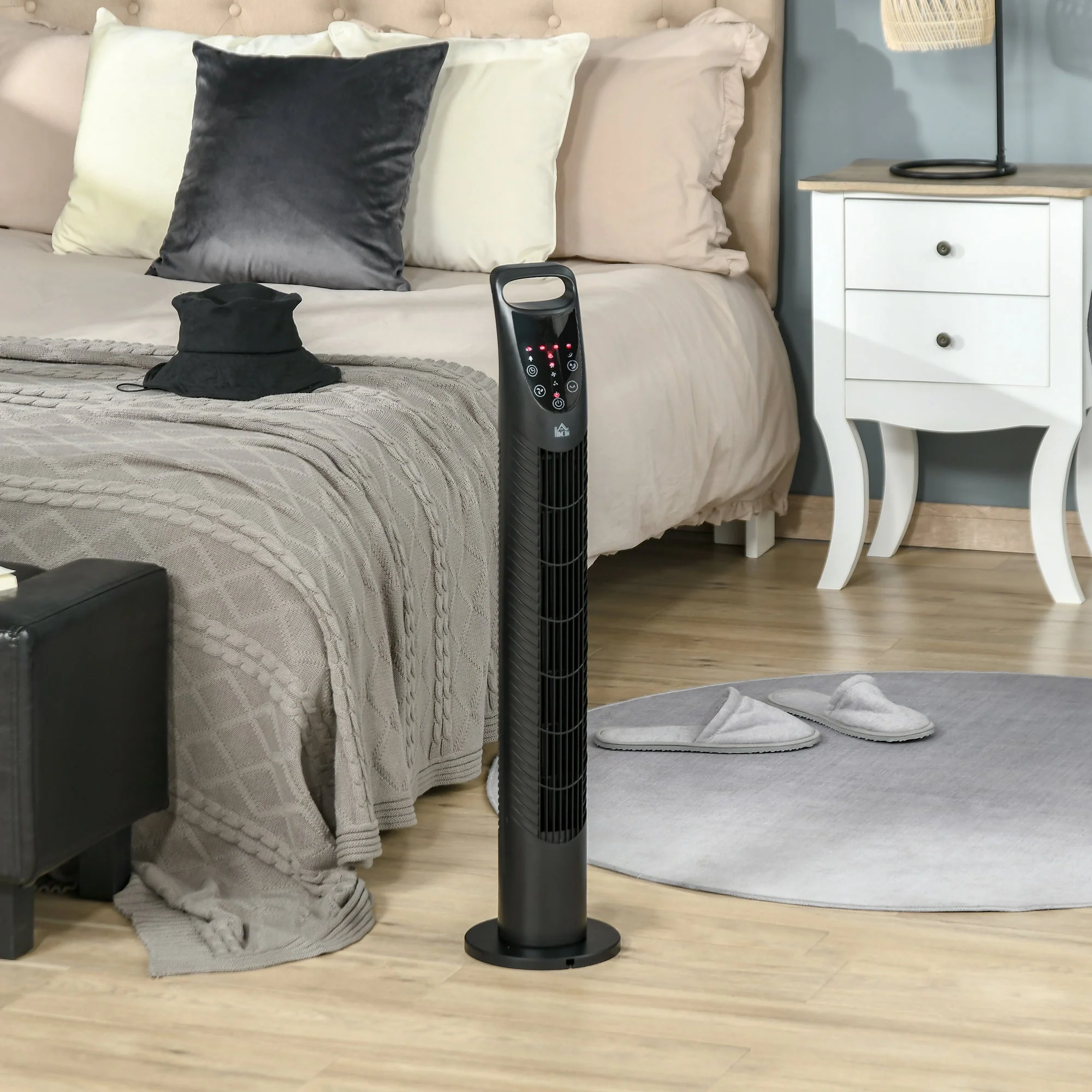 Homcom Oscillating Tower Fan with Remote Control - Image 2