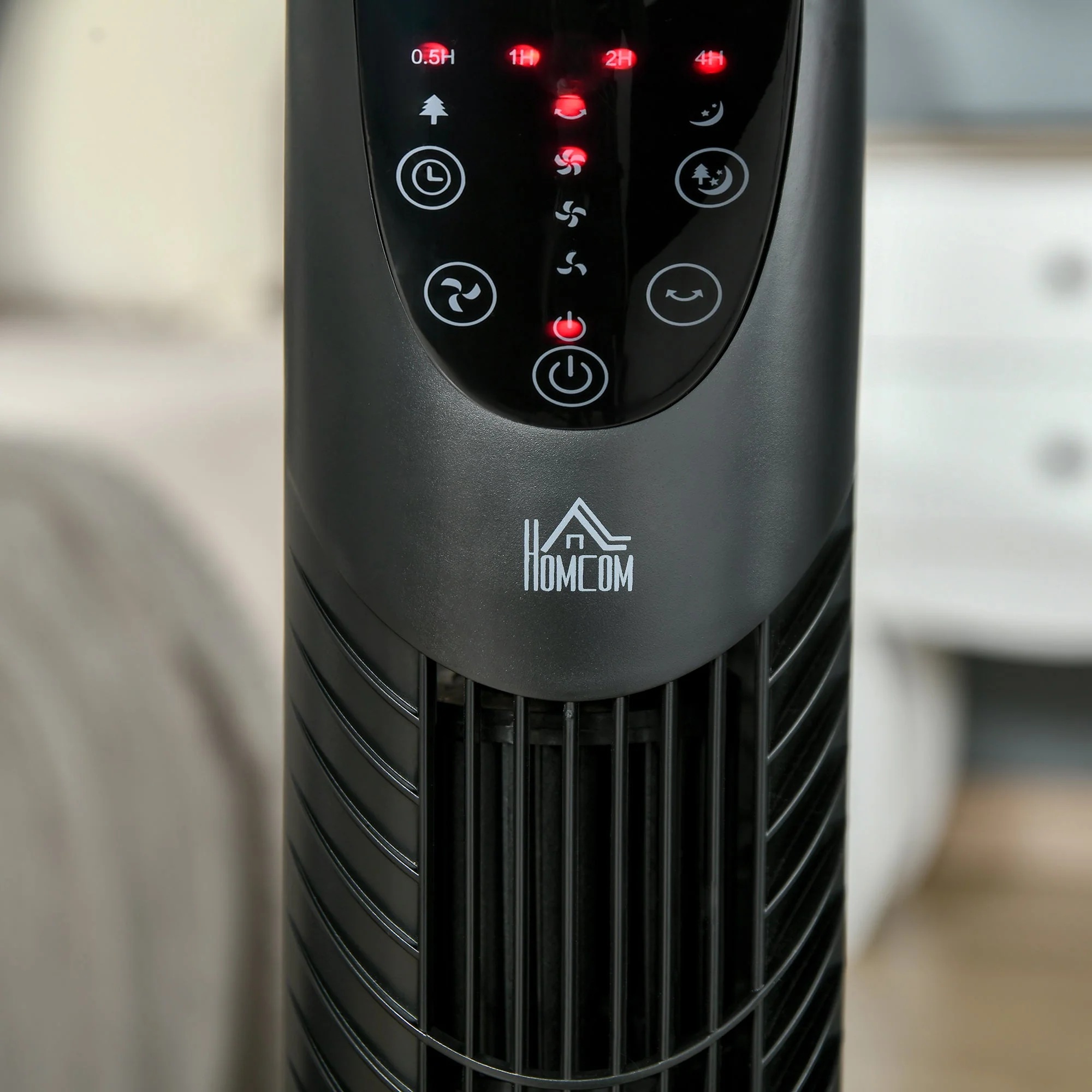 Homcom Oscillating Tower Fan with Remote Control - Image 8