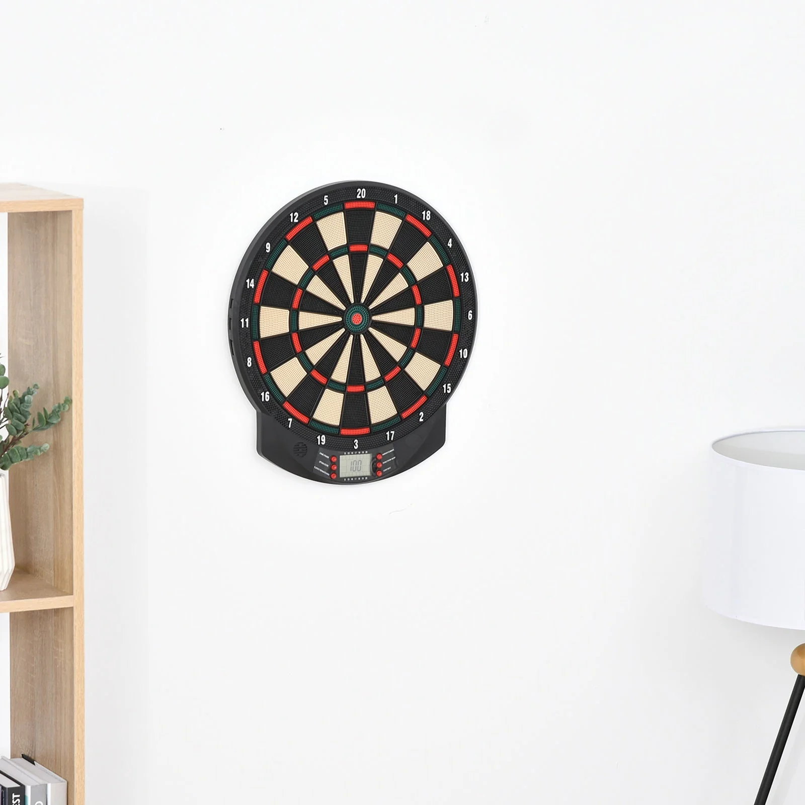 Homcom Plastic Electronic Dartboard w/ 6 Darts Black - Image 5