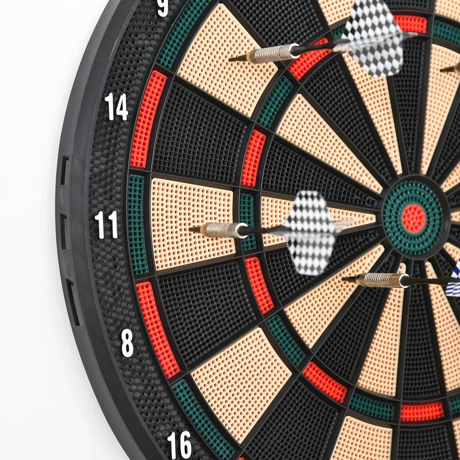 Homcom Plastic Electronic Dartboard w/ 6 Darts Black - Image 8