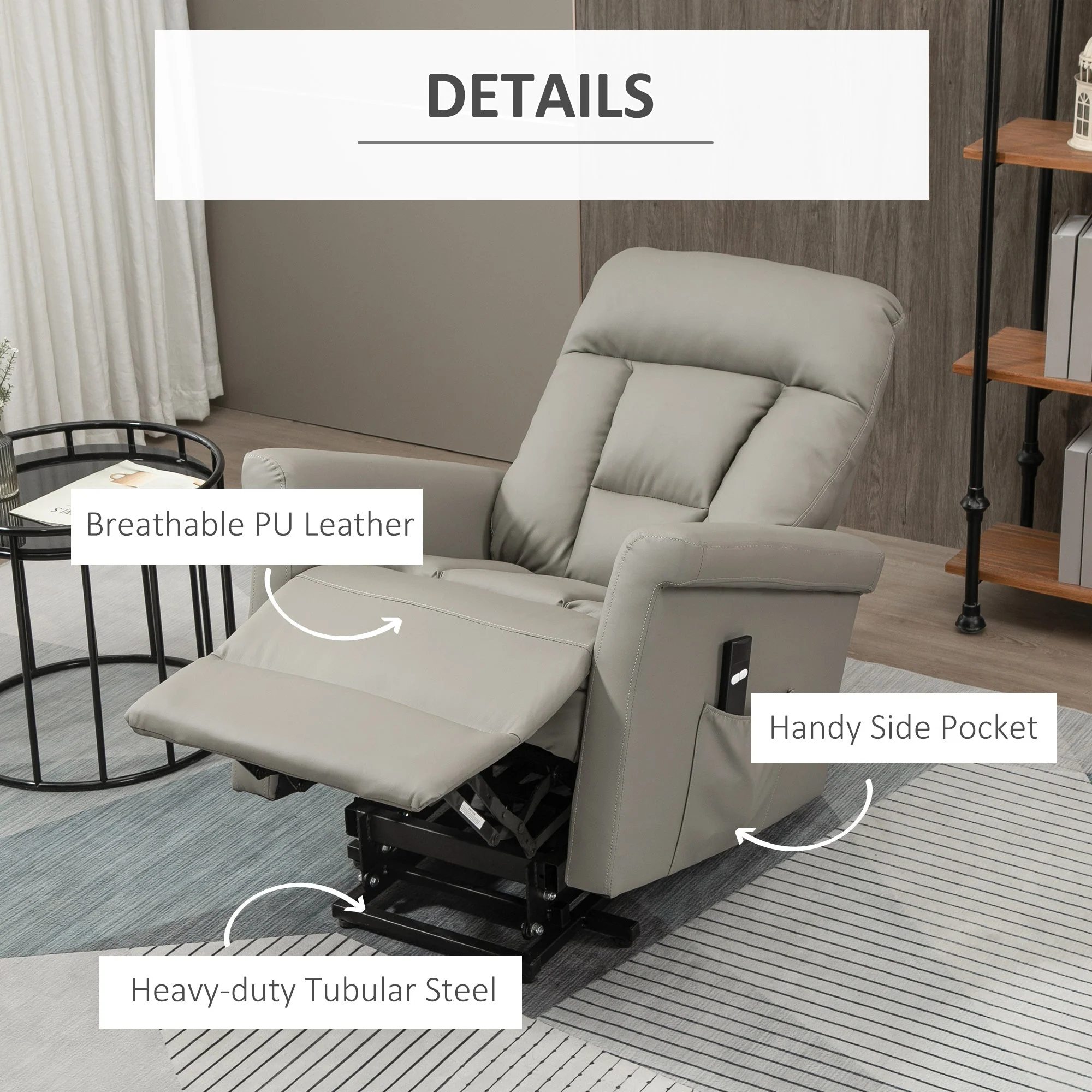Homcom Power Lift Chair - Image 3