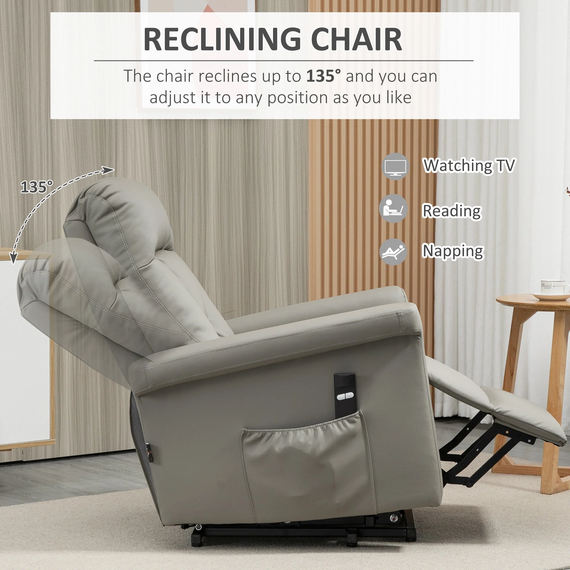 Homcom Power Lift Chair - Image 4