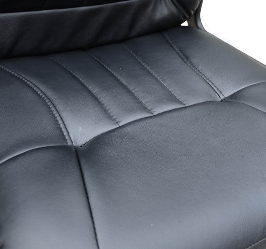 Homcom Pu Leather 360 Swivel Home Office Chair With Armrest Black - Image 9