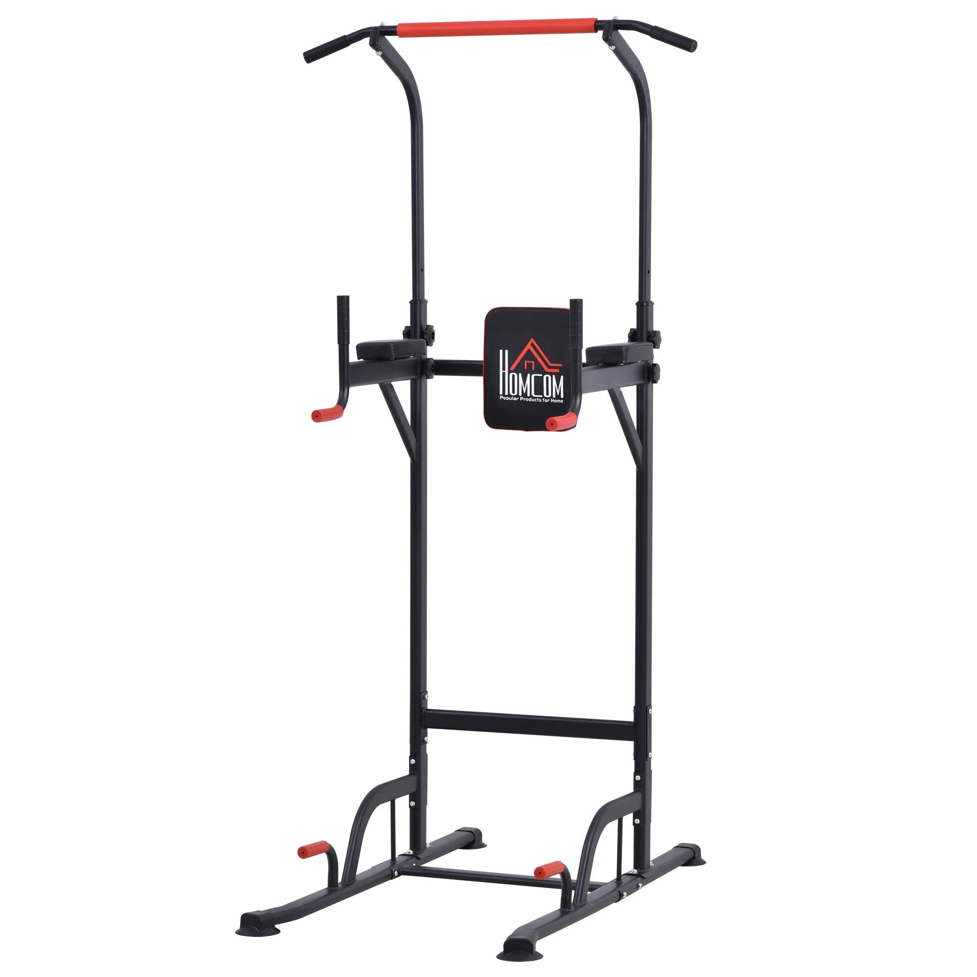 Homcom Pull Up Station Power Tower Station Bar Home Gym Workout - Image 2