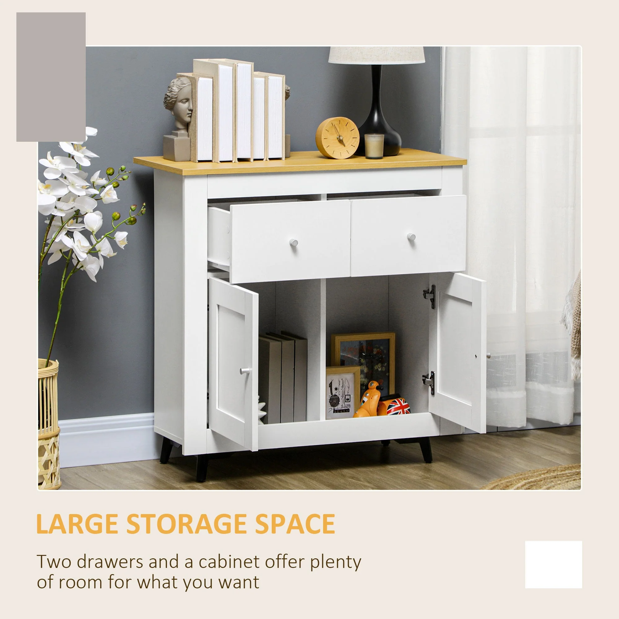 Homcom Sideboard Storage Cabinet - Image 5
