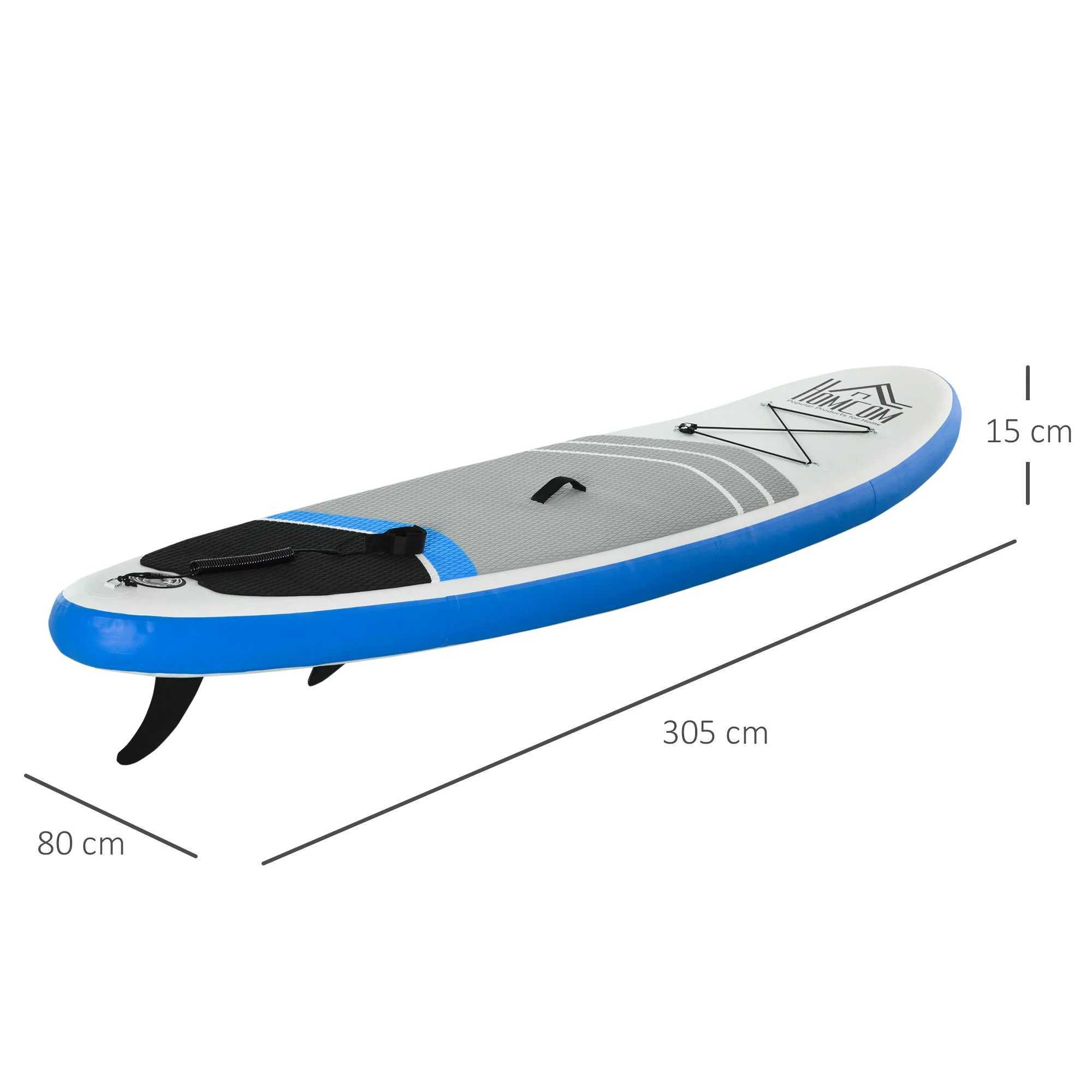 Homcom Stand Up Paddle Board Sup Accessory Carry Bag Adj Paddle Pump Leash Inflatable Paddle Board - Image 3