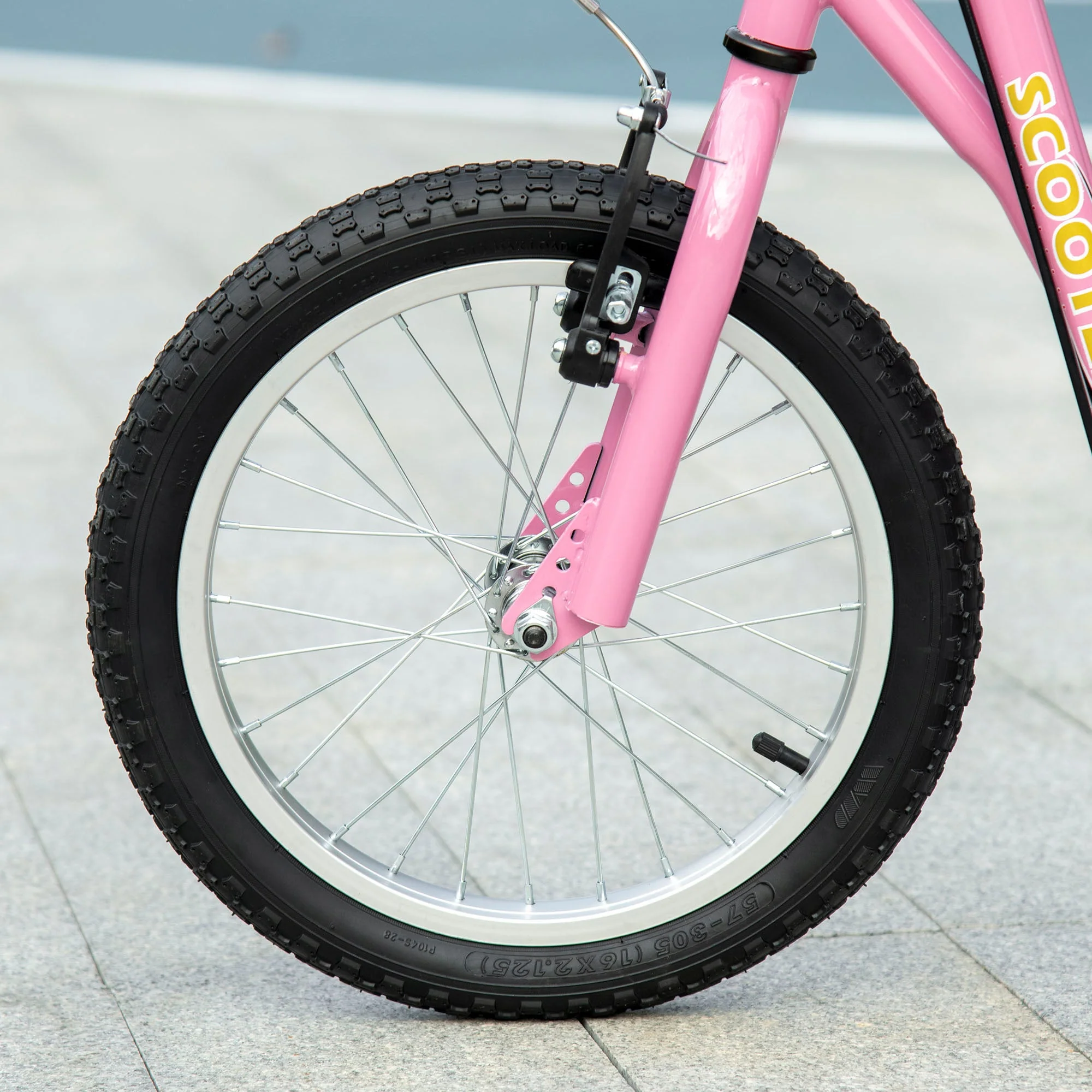 Homcom Teen Stunt Scooter Push Kick Scooters For Kids With Rubber Wheels Adjustable Handlebar Front Rear Dual Brakes Kickstand - Image 9