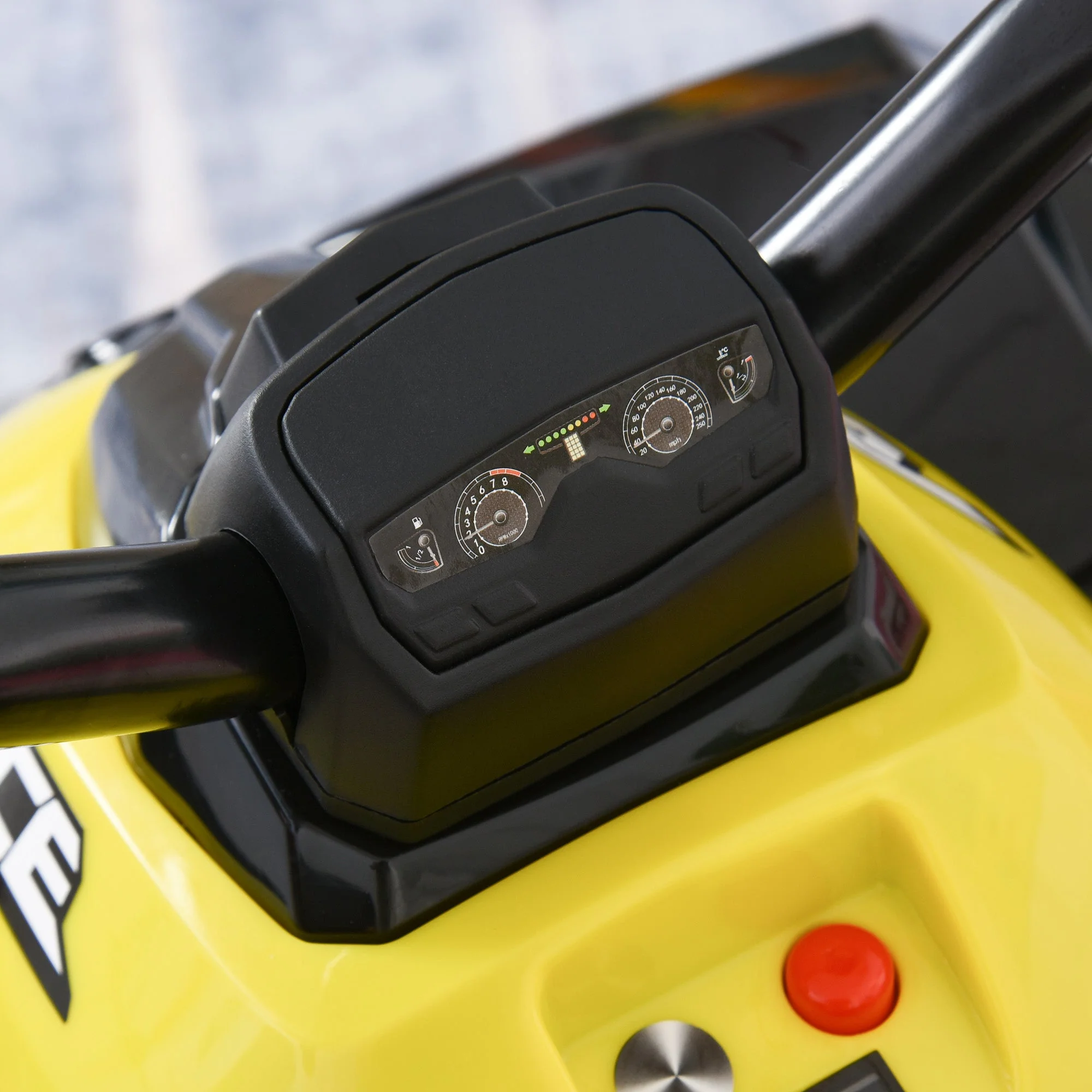 Homcom Toddler Ride On Cars Kids Motorbike Walker Foot To Floor Yellowithblack - Image 7