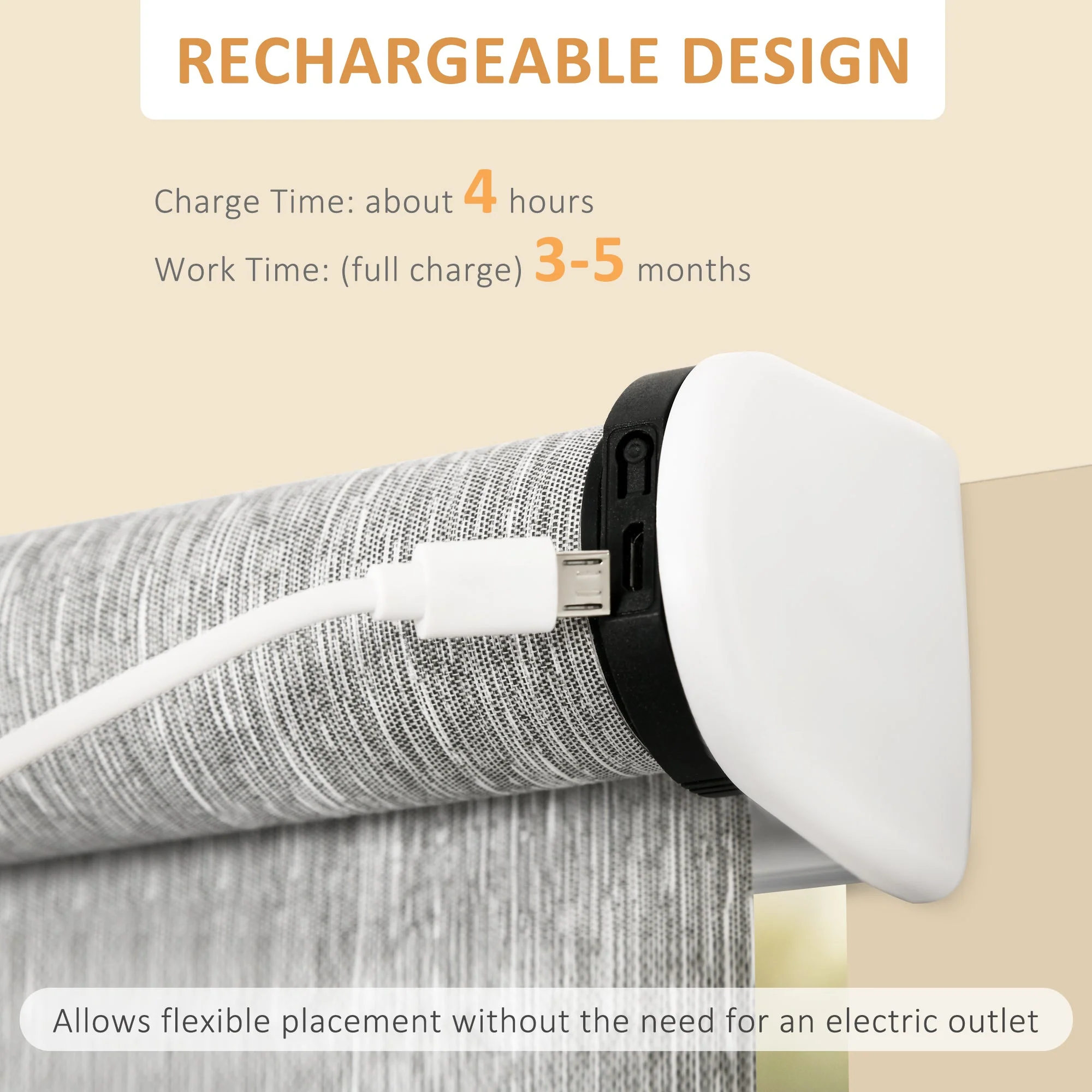 Homcom Wifi Smart Roller Blinds Work With Tuya App - Image 6