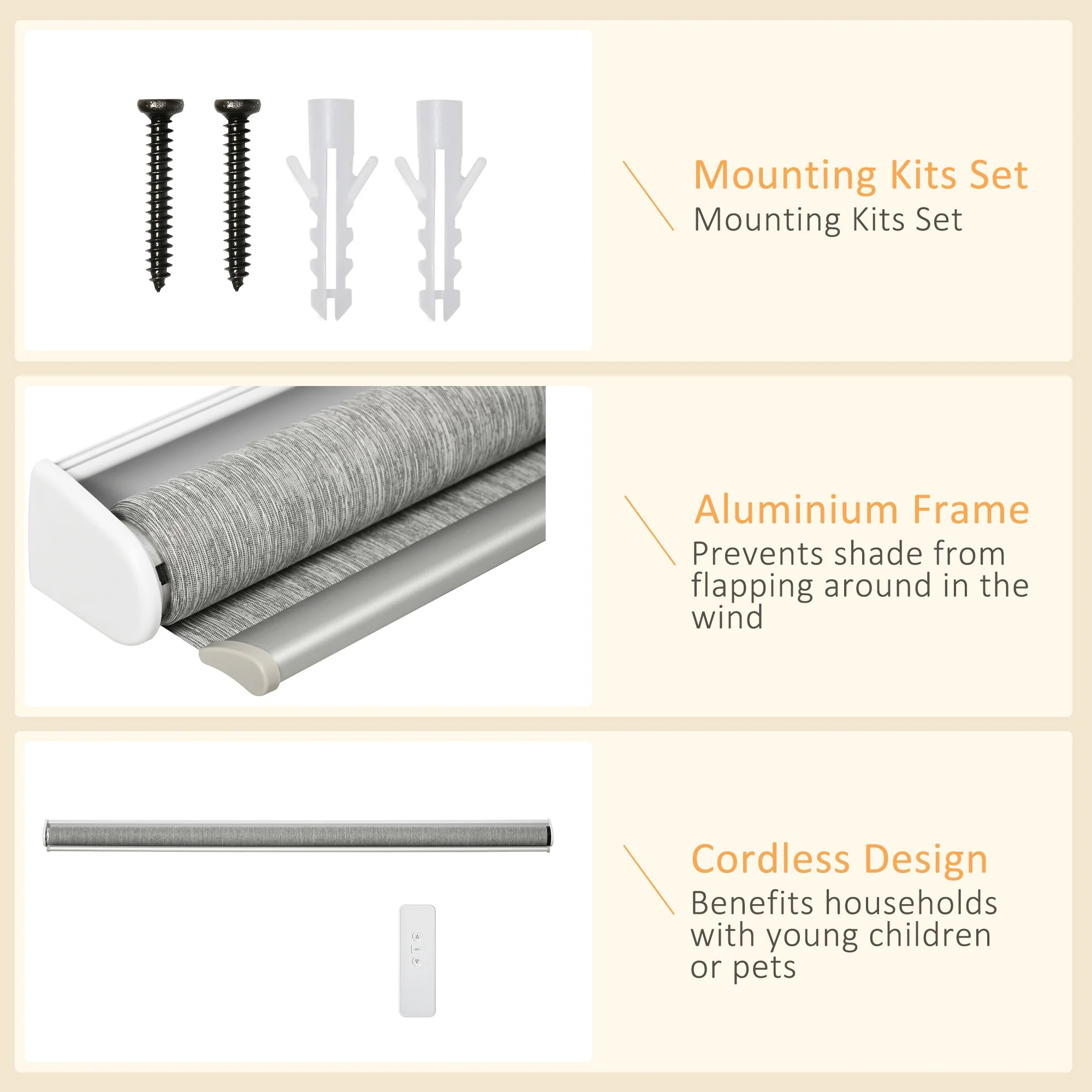 Homcom Wifi Smart Roller Blinds Work With Tuya App - Image 8