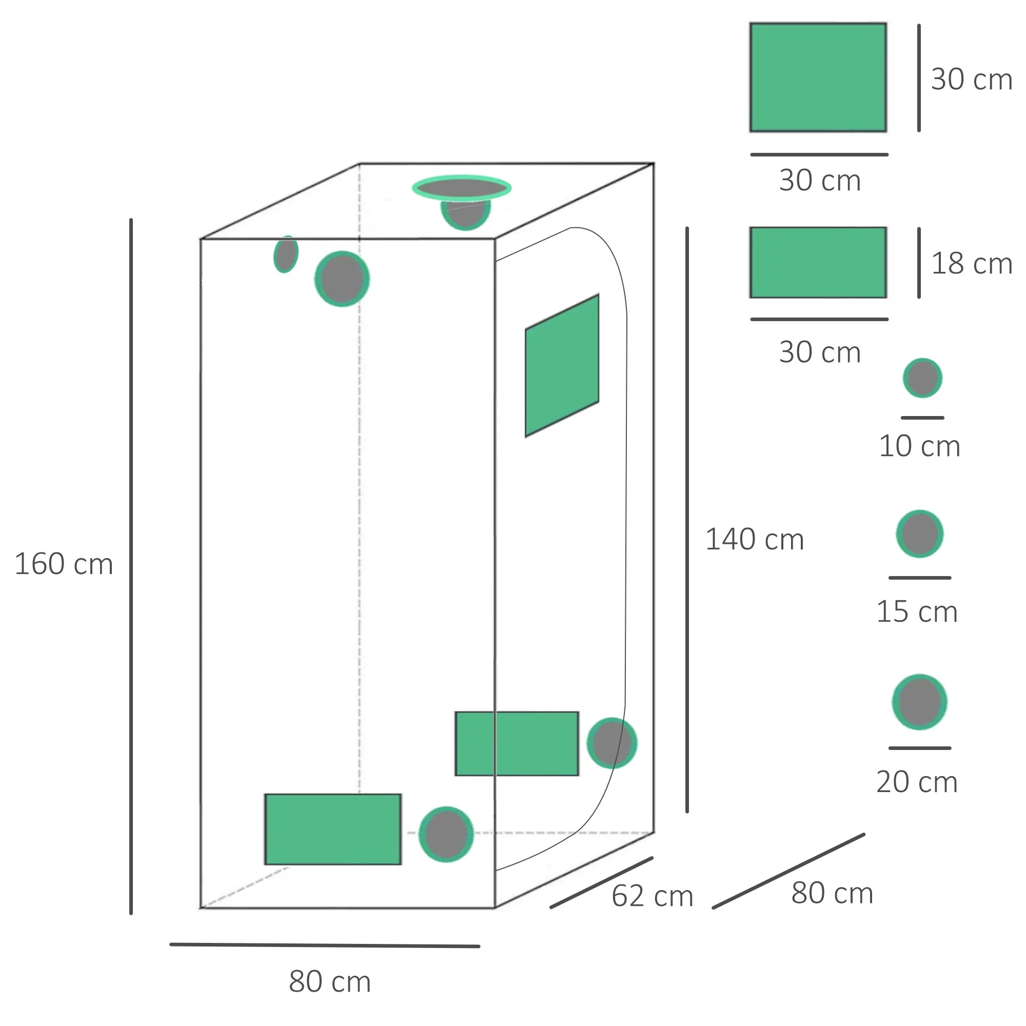 Hydroponic Plant Grow Tent - Image 3