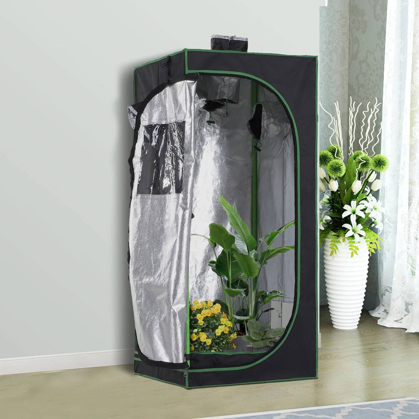 Hydroponic Plant Grow Tent W/ Window Tool Bag - Image 2
