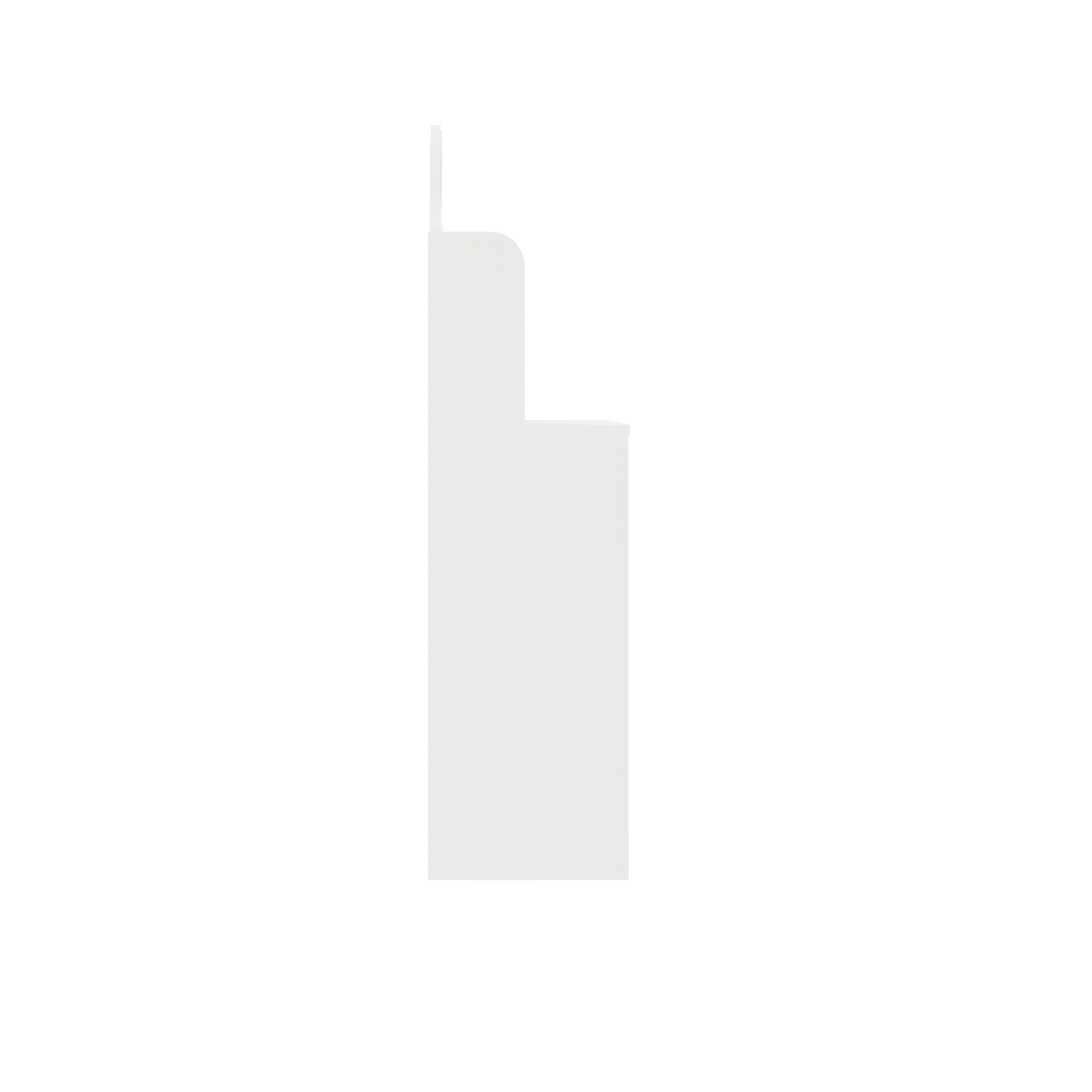 Idis Tall Dressing Table White 2 Shelves - Image 3