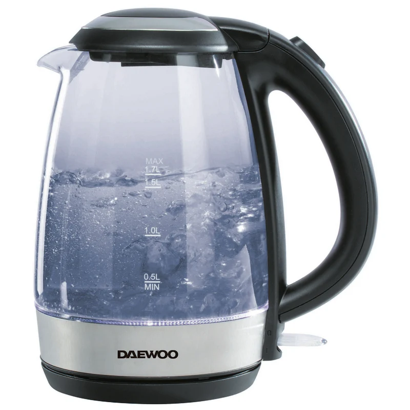 Illuminating Easy Fill Glass Kettle By Daewoo 1.7 Litre - Image 2
