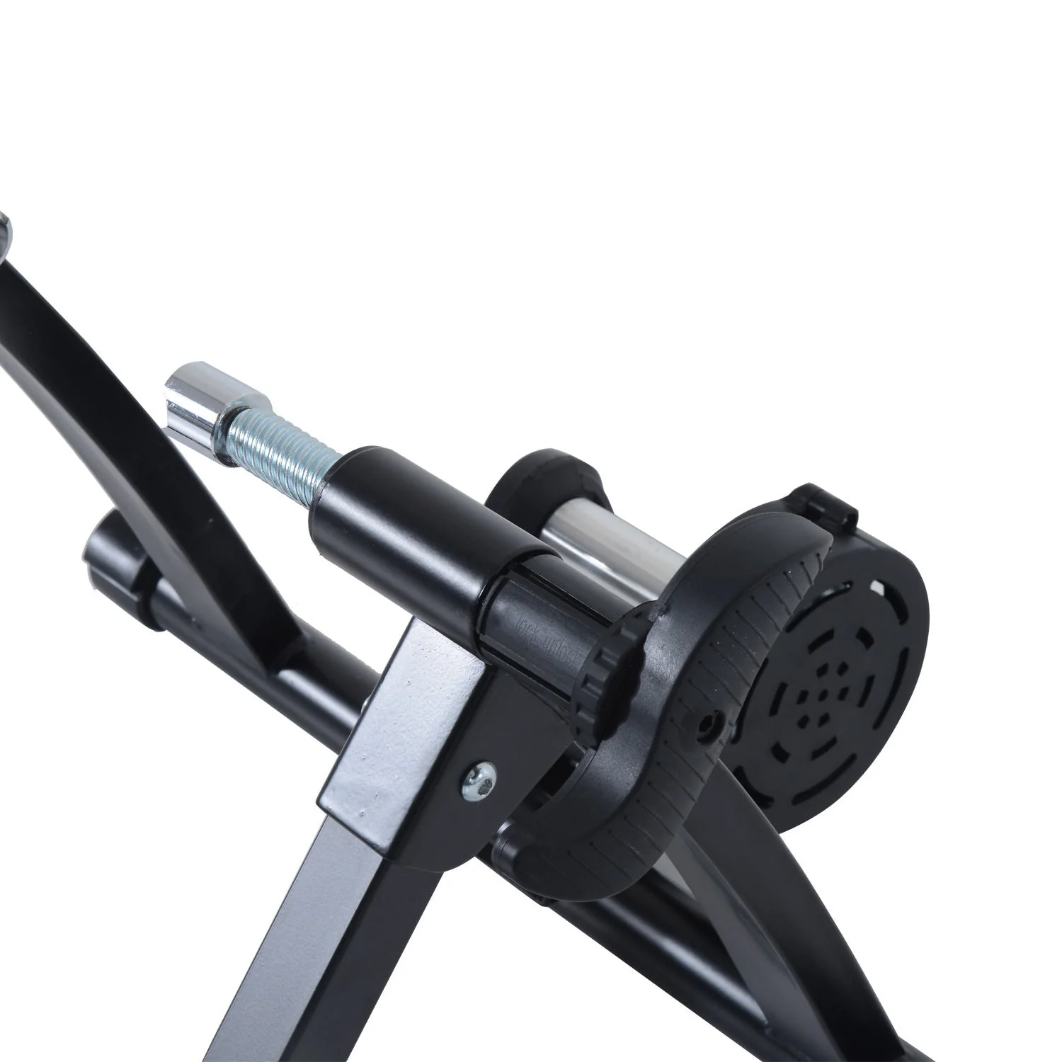 Indoor Bicycle Magnetic Foldable Turbo Trainer - Black - Image 7