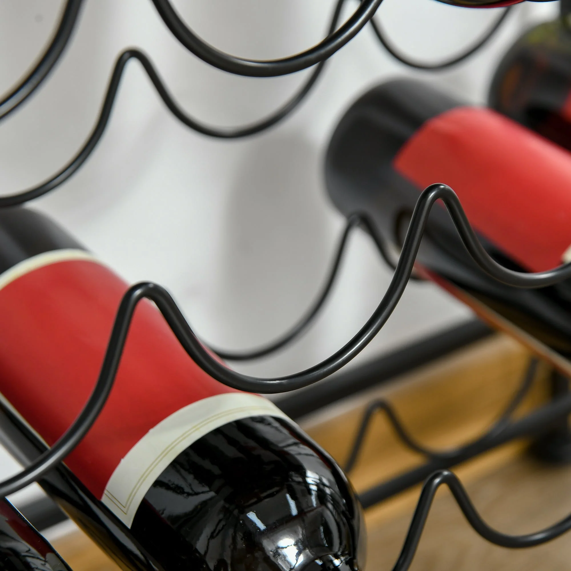 Industrial 30-bottle Wine Rack Barker's Rack Bar Storage with Glass Holders - Image 8