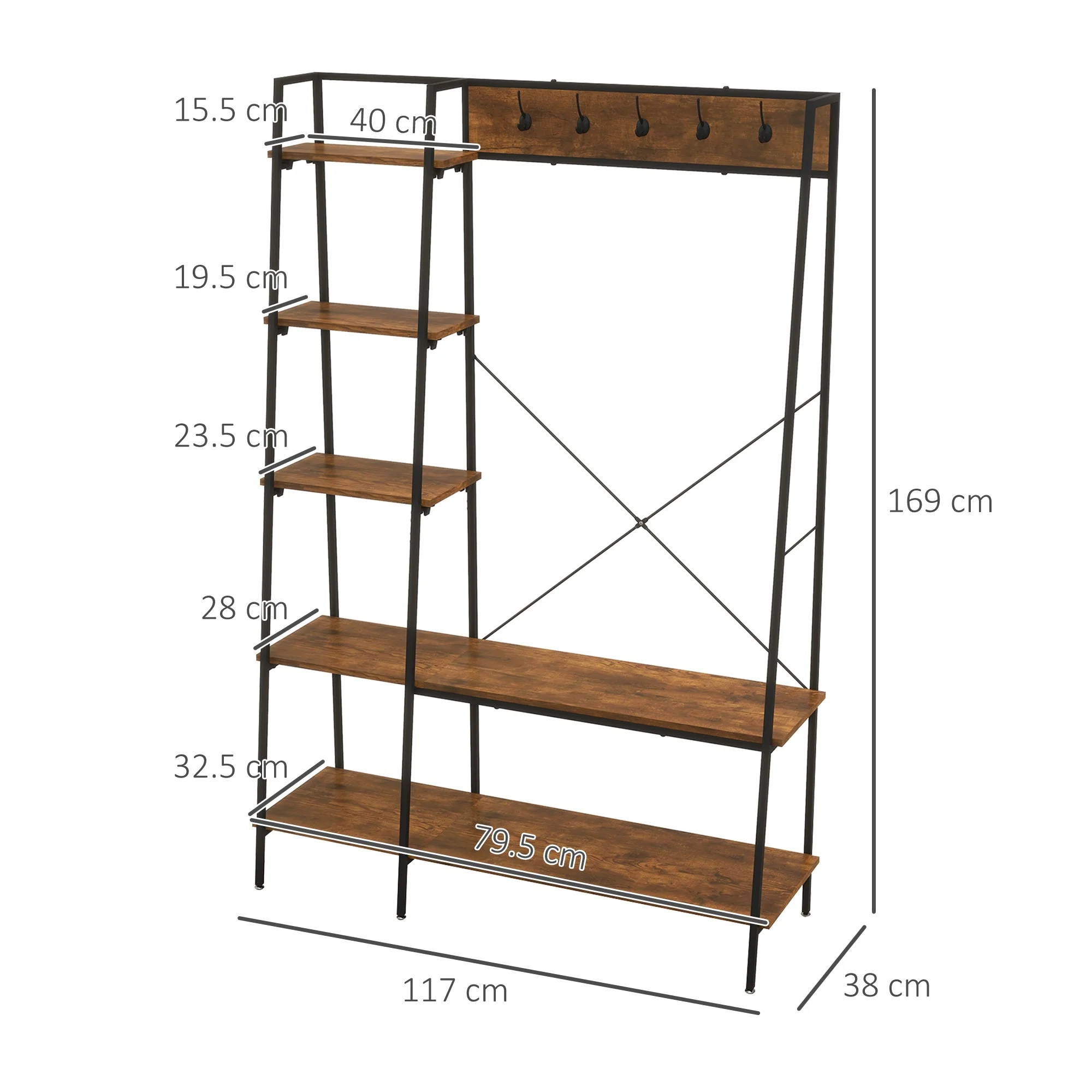 Industrial Coat Rack Stand - Image 3