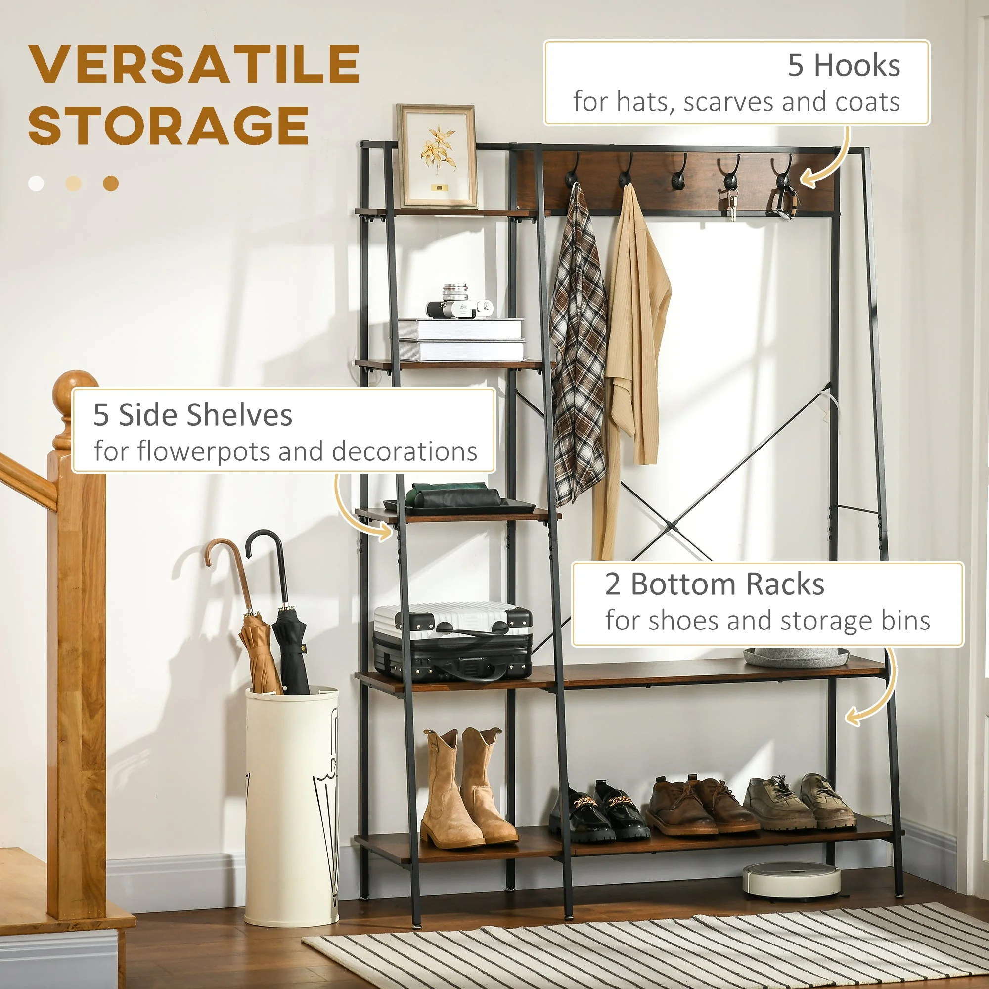 Industrial Coat Rack Stand - Image 4
