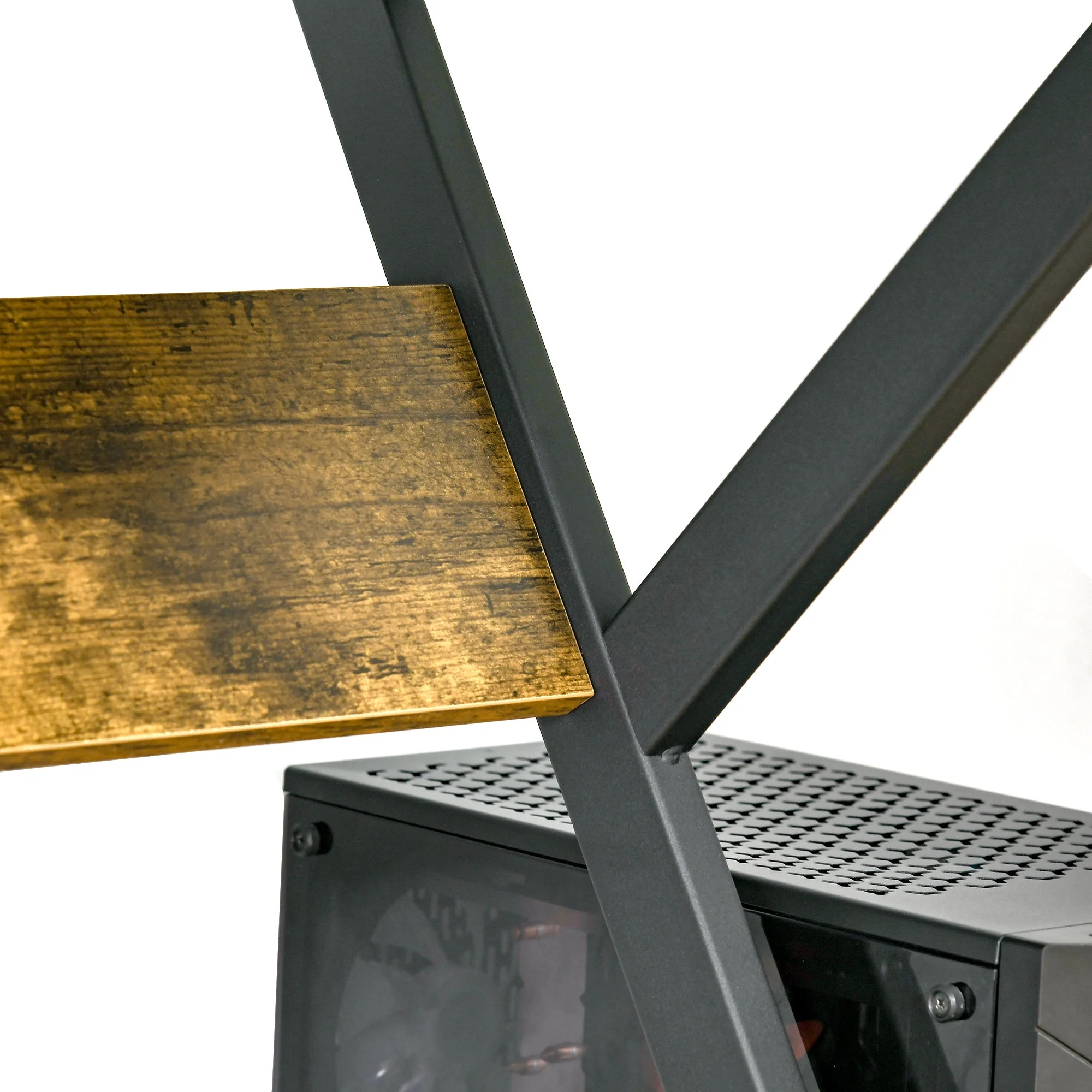 Industrial Computer Desk with Storage - Image 7