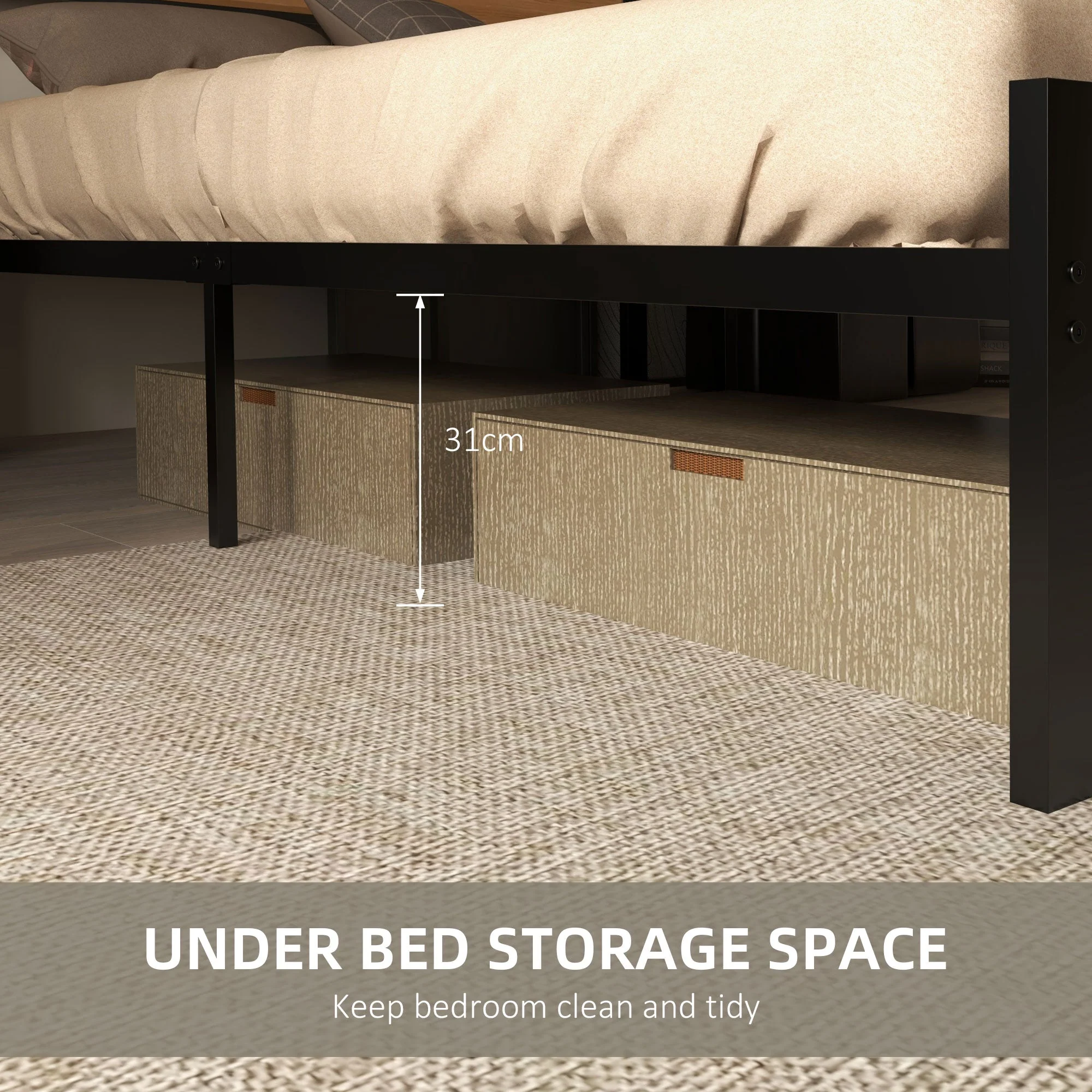 Industrial Double Bed Frame - Image 5