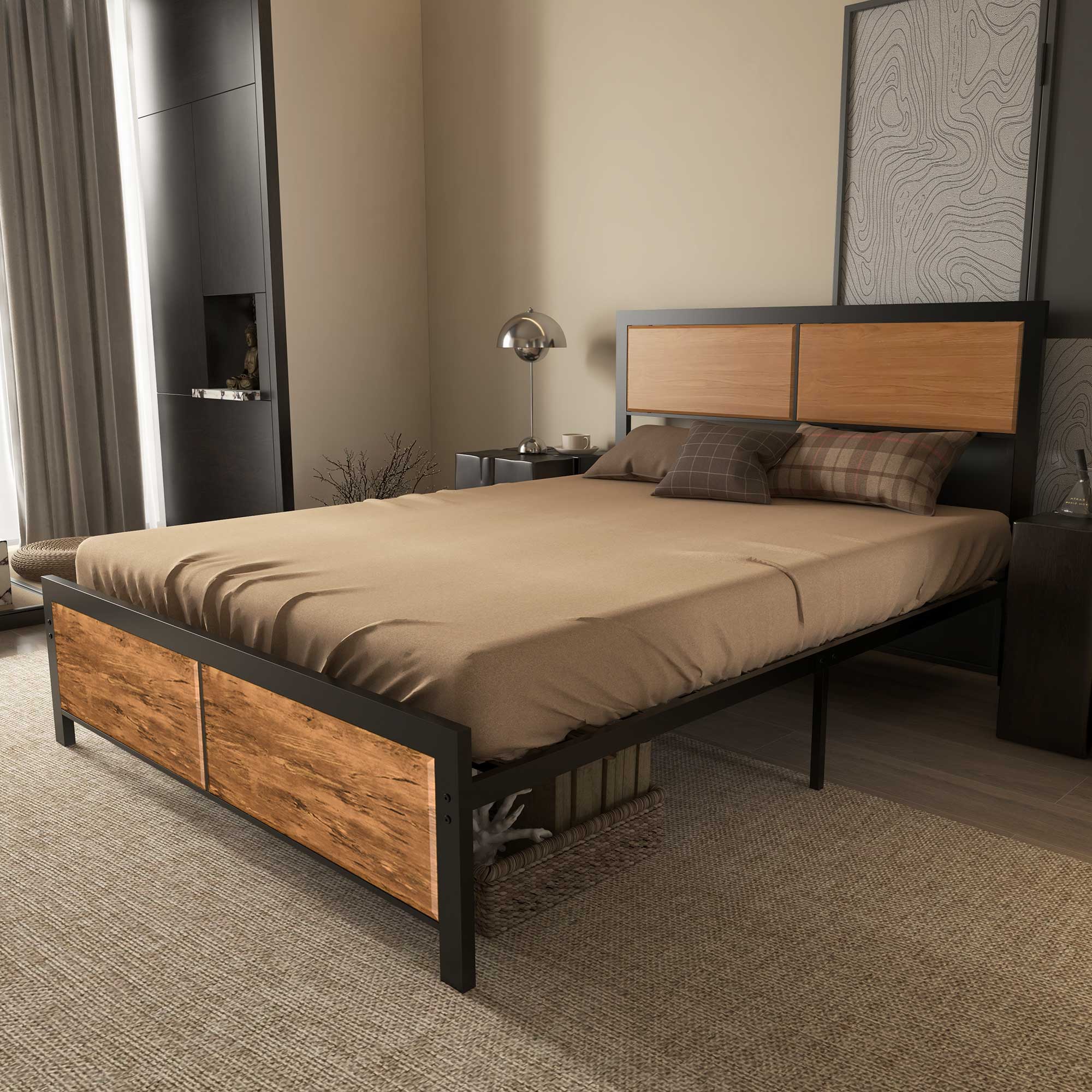 Industrial Double Bed Frame - Image 7