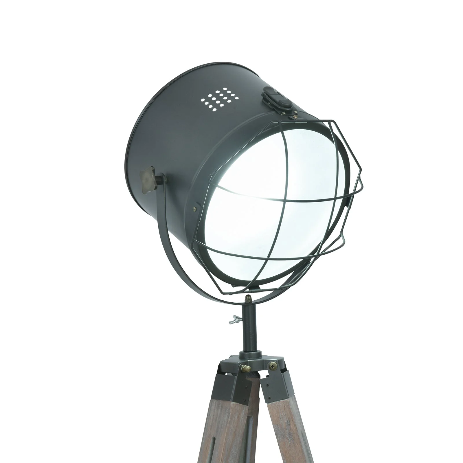 Industrial Style Adjustable Tripod Floor Lamp for Living Room Bedroom - Image 8