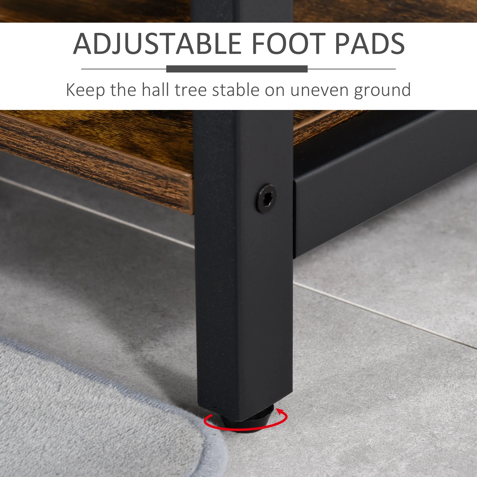 Industrial-Style Coat Rack - Image 6