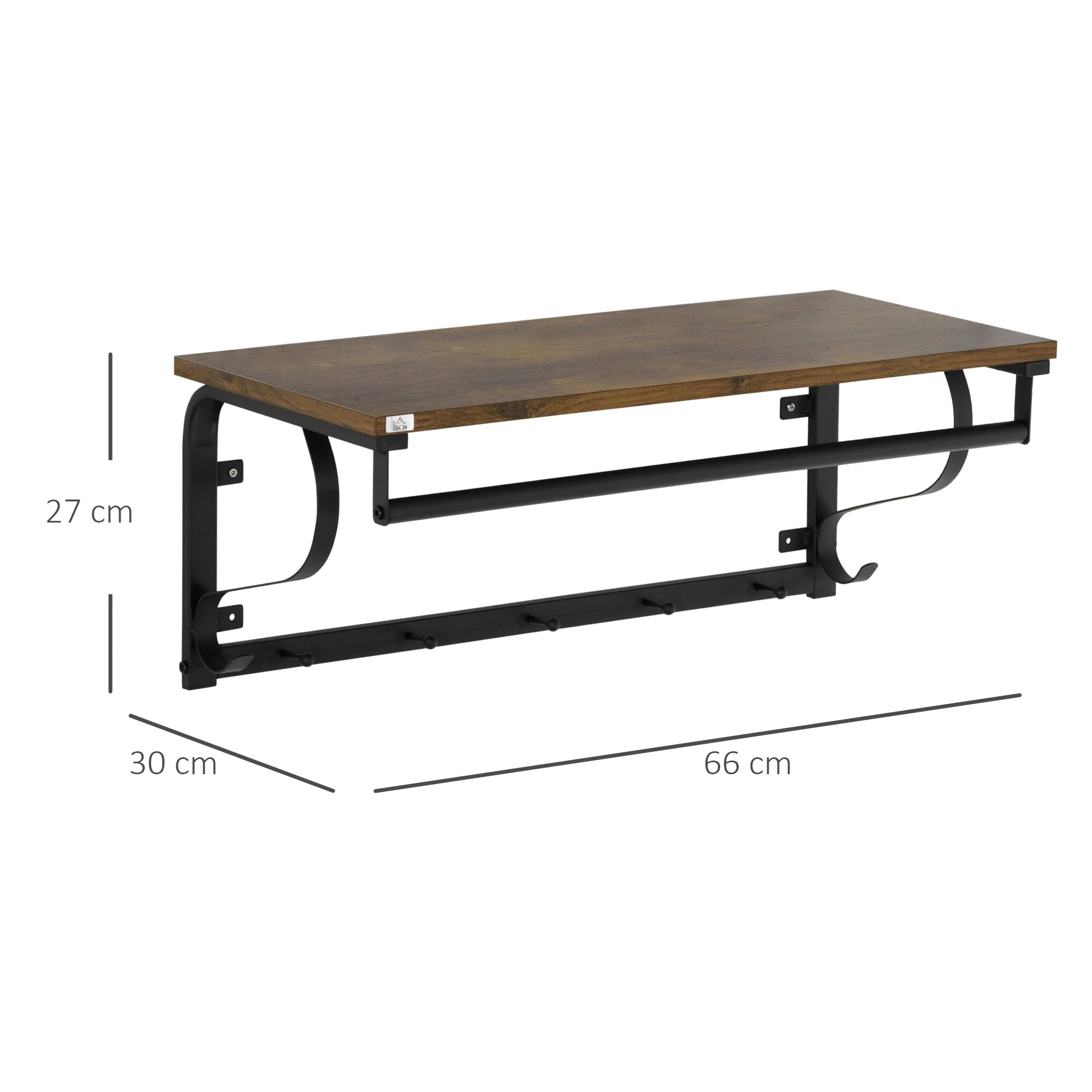 Industrial-Style Floating Wall Shelf - Image 3
