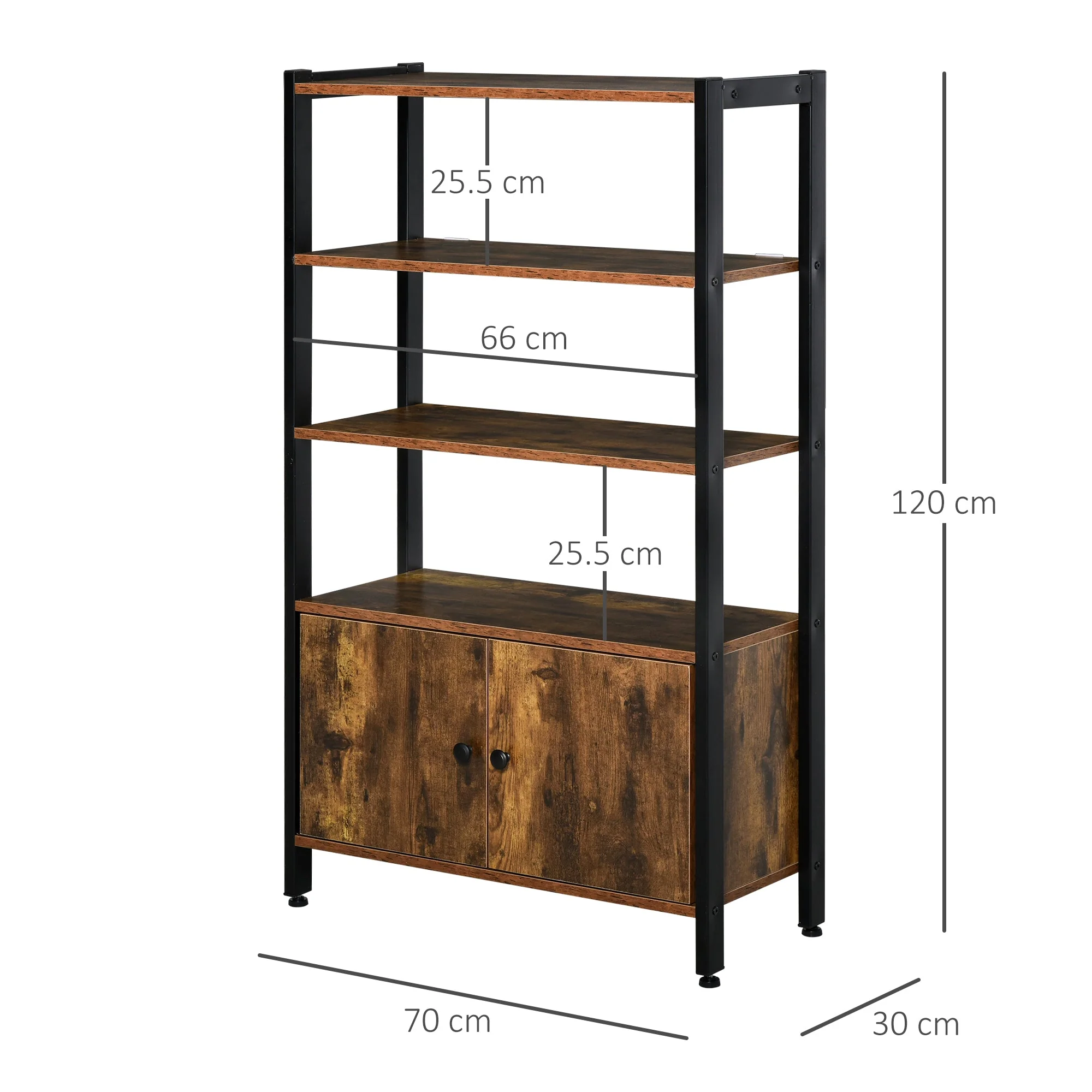 Industrial-Style Shelving Unit - Image 3