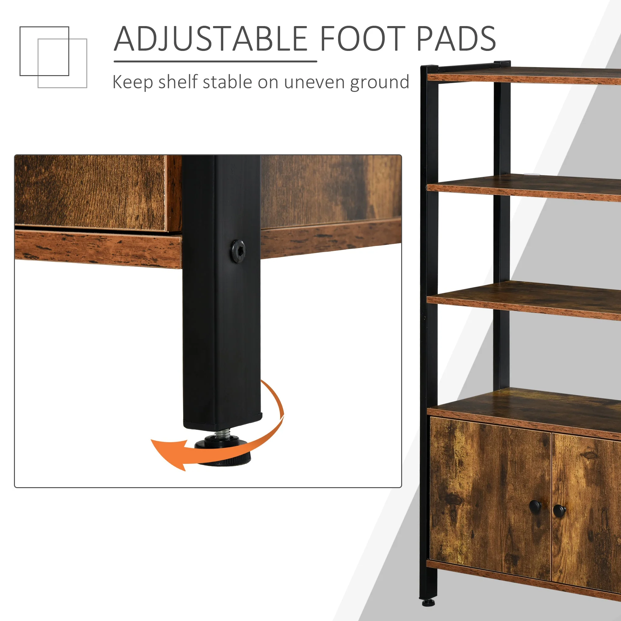 Industrial-Style Shelving Unit - Image 6