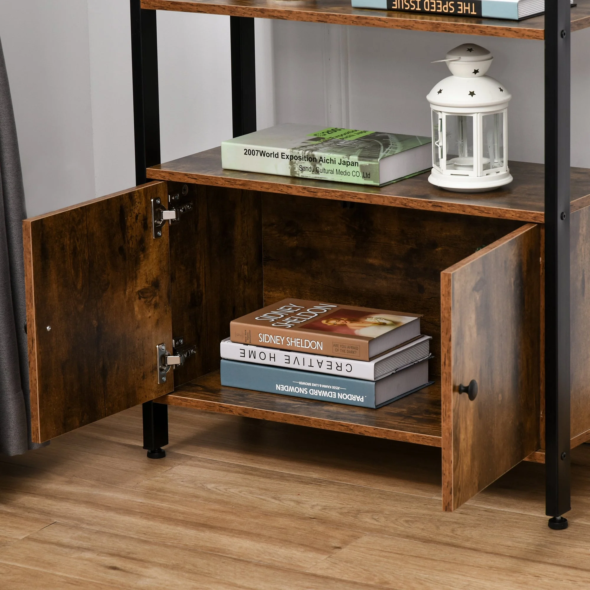 Industrial-Style Shelving Unit - Image 9