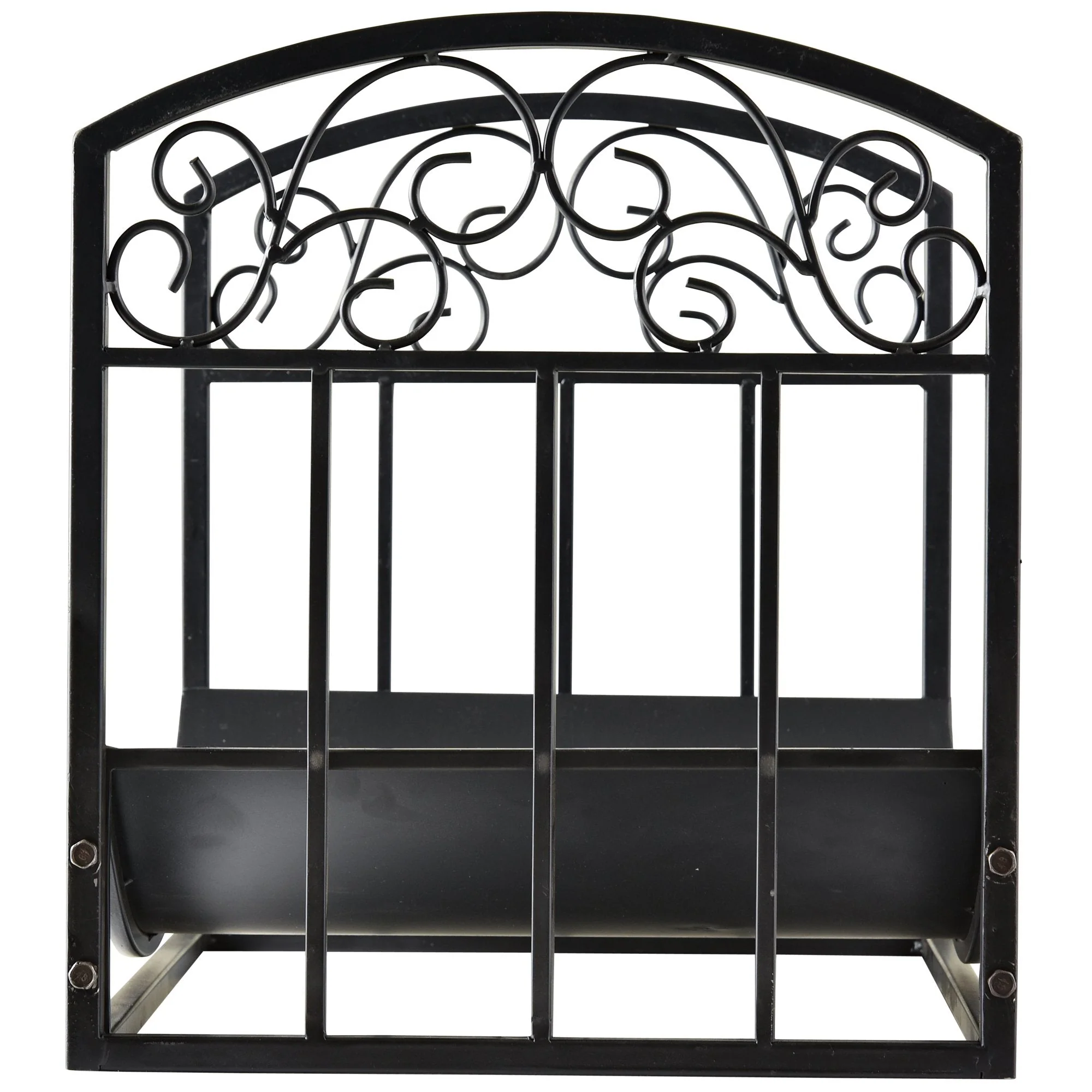 Iron Arched Log Rack Black - Image 5