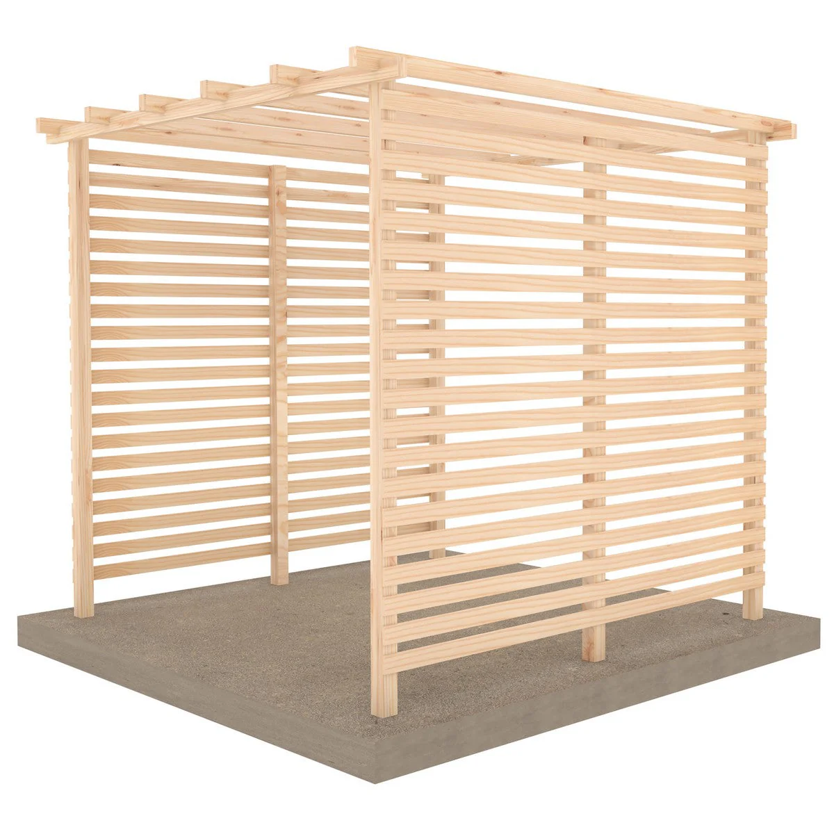 Ivy Garden Pergola & Sides by Shire Slatted - Image 2