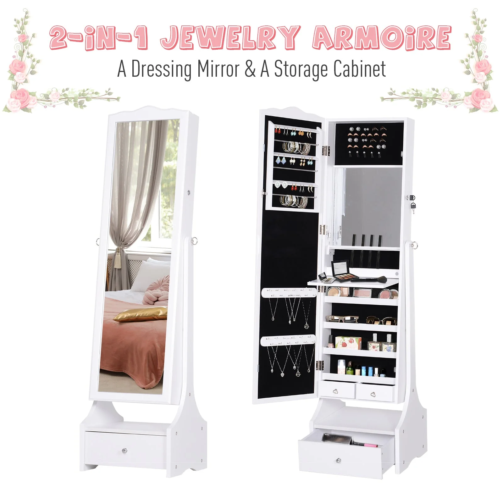Jewellery Cabinet with led - Image 7