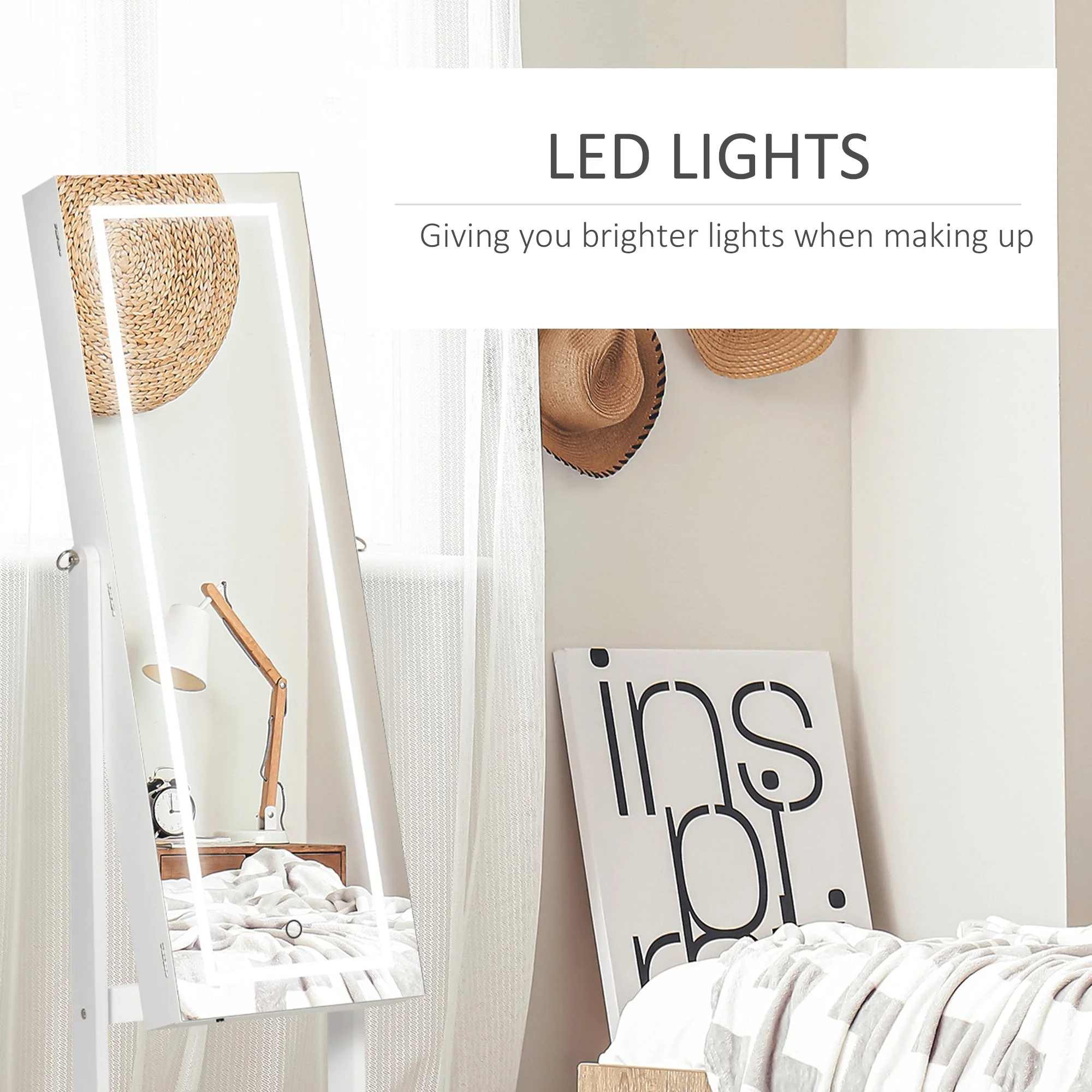 Jewellery Cabinet with LED Light - Image 5