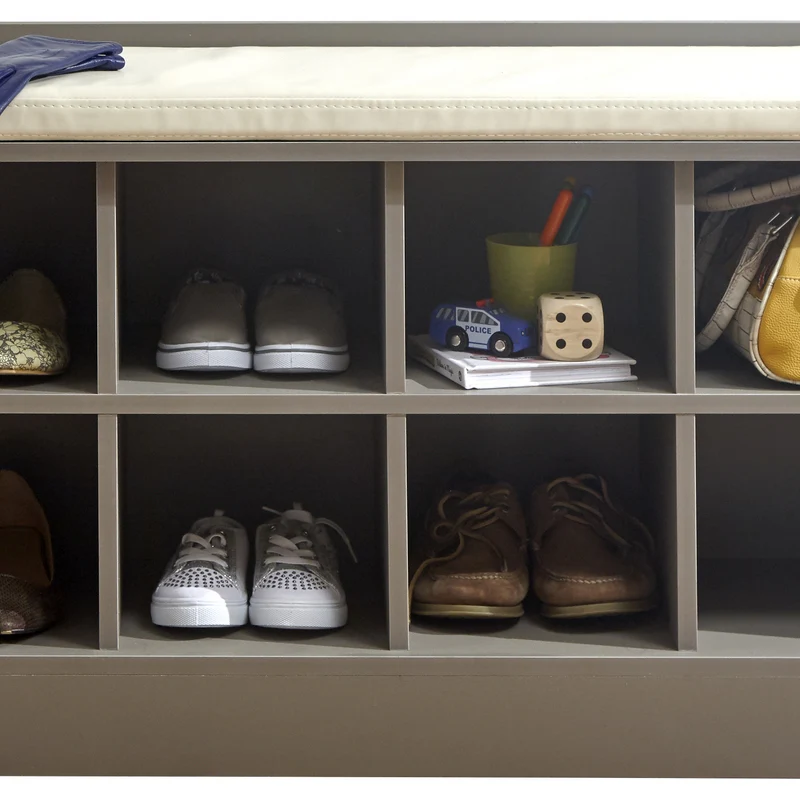 Kempton Shoe Storage Grey 8 Shelves - Image 4