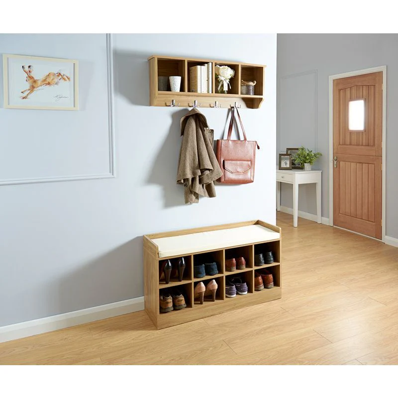 Kempton Shoe Storage Natural 8 Shelves - Image 3