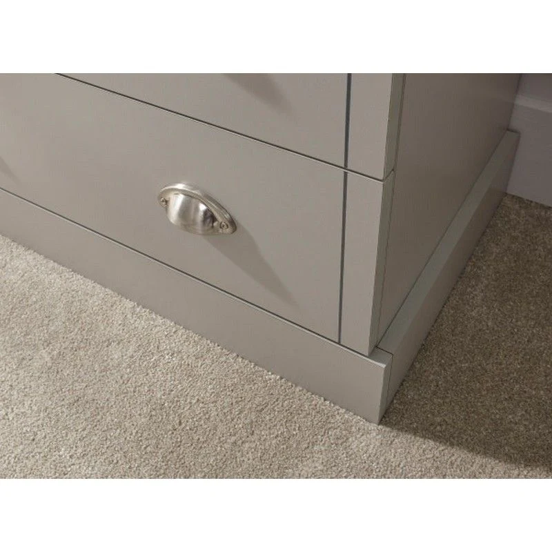 Kendal Chest of Drawers Grey 5 Drawers - Image 4