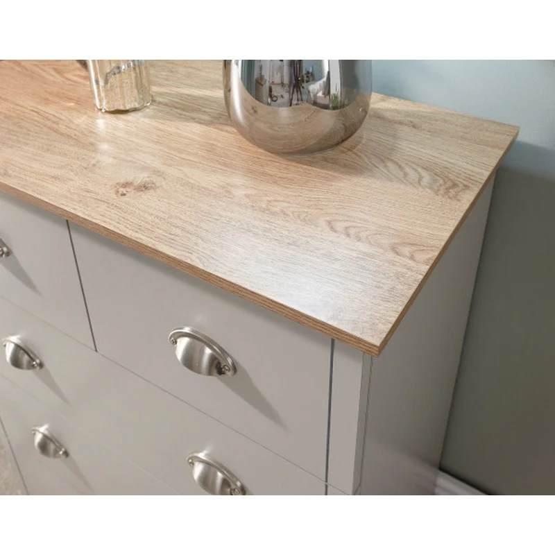 Kendal Chest of Drawers Grey 5 Drawers - Image 6