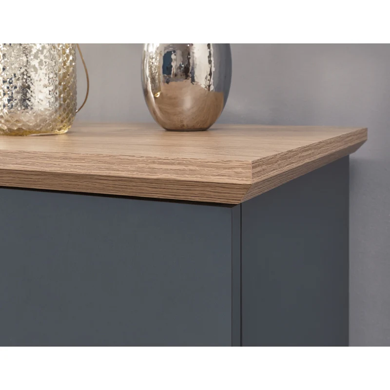 Kendal Large Sideboard Blue 3 Doors 2 Shelves 2 Drawers - Image 5