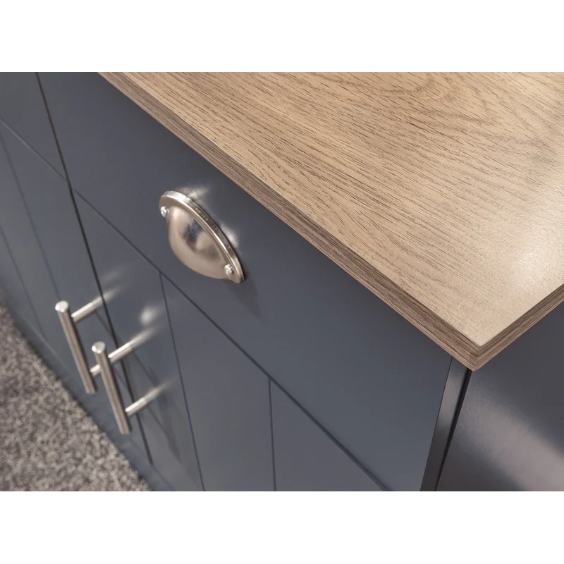 Kendal Sideboard Blue 2 Doors 1 Shelf 2 Drawers - Image 3