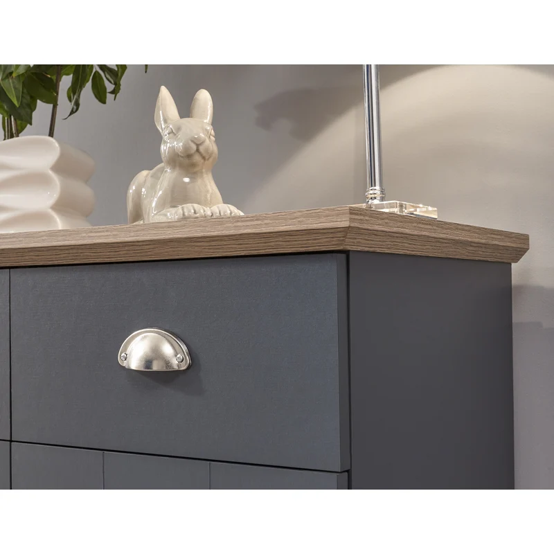 Kendal Sideboard Blue 2 Doors 1 Shelf 2 Drawers - Image 4