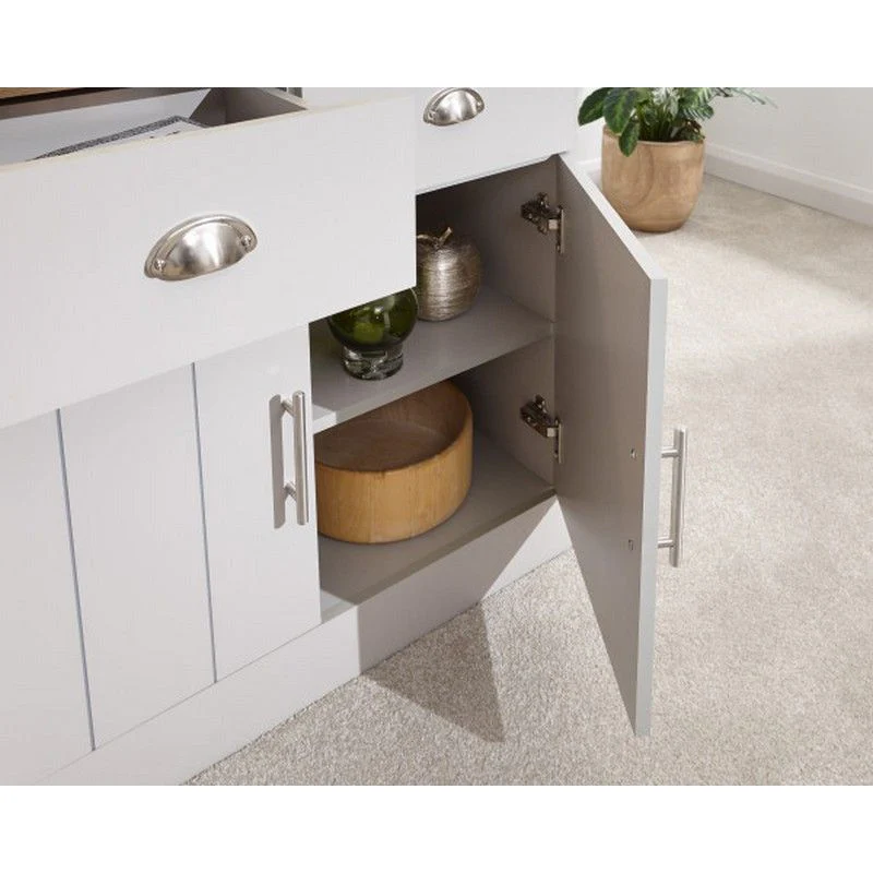 Kendal Sideboard Grey 2 Doors 4 Shelves 2 Drawers - Image 4