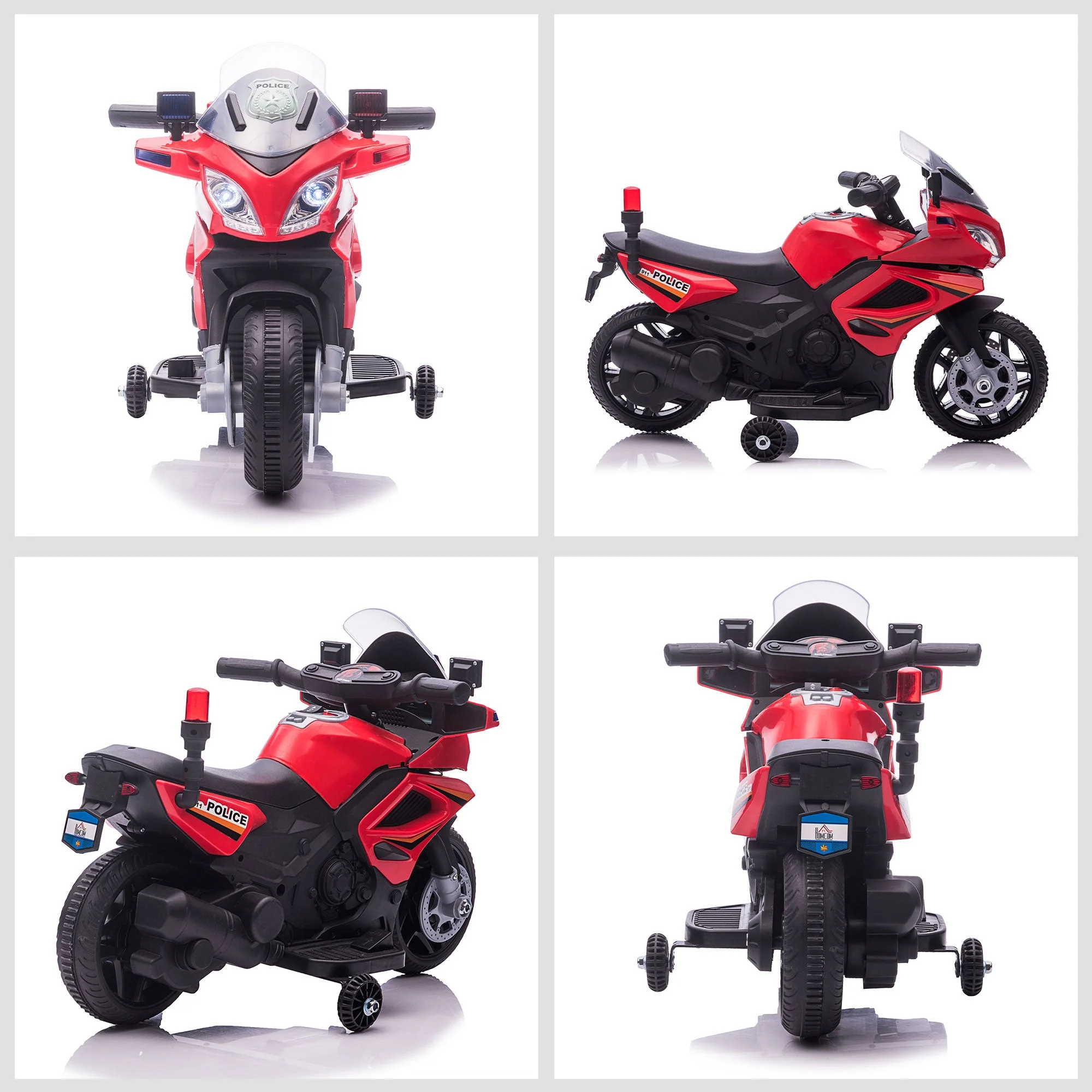 Kids 6V Electric Pedal Motorcycle Ride-On Toy Battery 18-48 months Red - Image 8