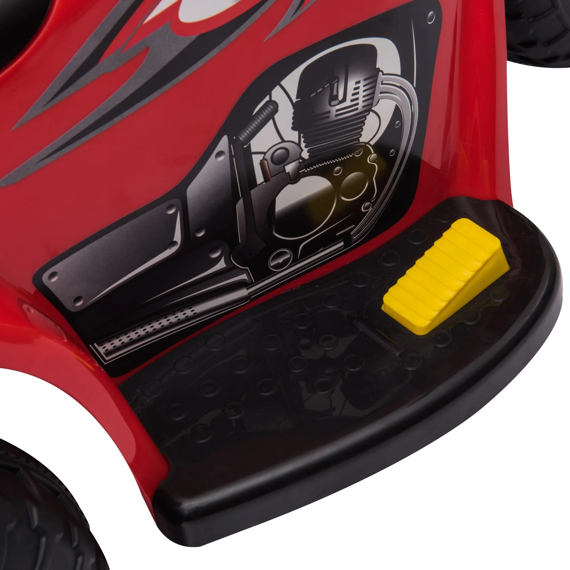 Kids 6V Electric Ride On Motorcycle 3 Wheel Vehicle Lights Music Horn Storage Box Red - Image 5