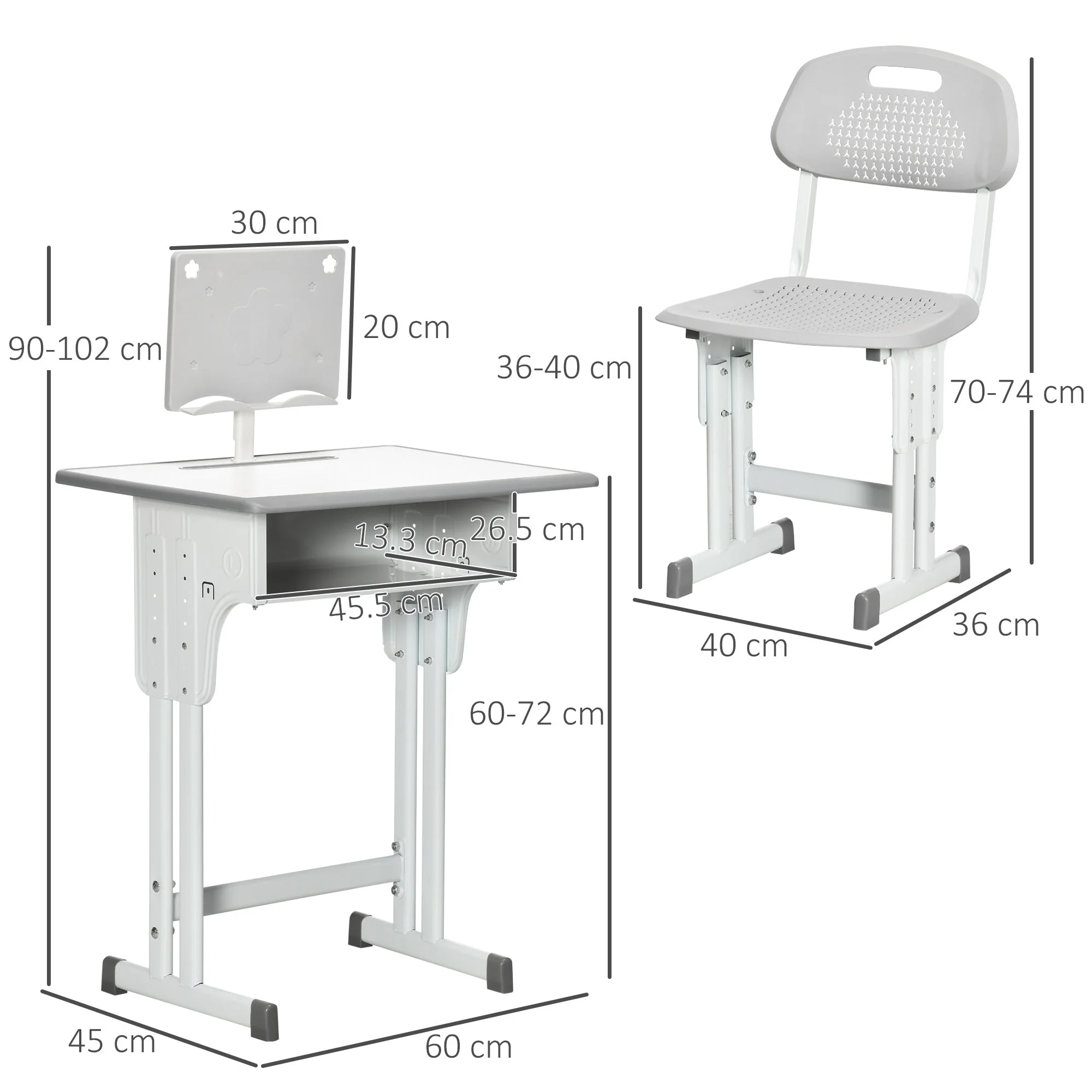 Kids Adjustable Desk and Chair Set - Image 3