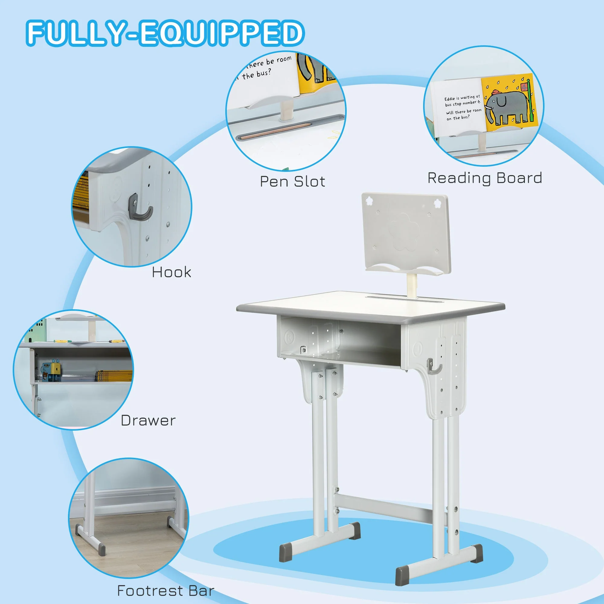 Kids Adjustable Desk and Chair Set - Image 5