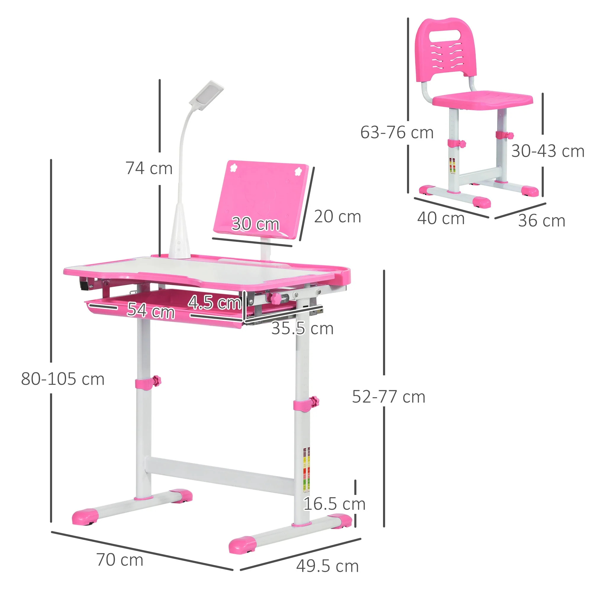 Kids Desk and Chair Set - Image 3